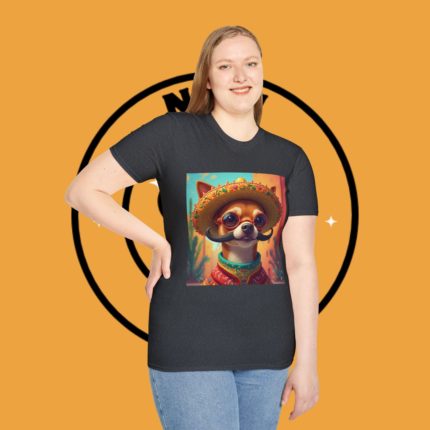 Mexican Mariachi Chihuahua T-Shirt - Cinco de Mayo Dog Art - Festive Sombrero Pet Tee - Cultural Celebration Shirt