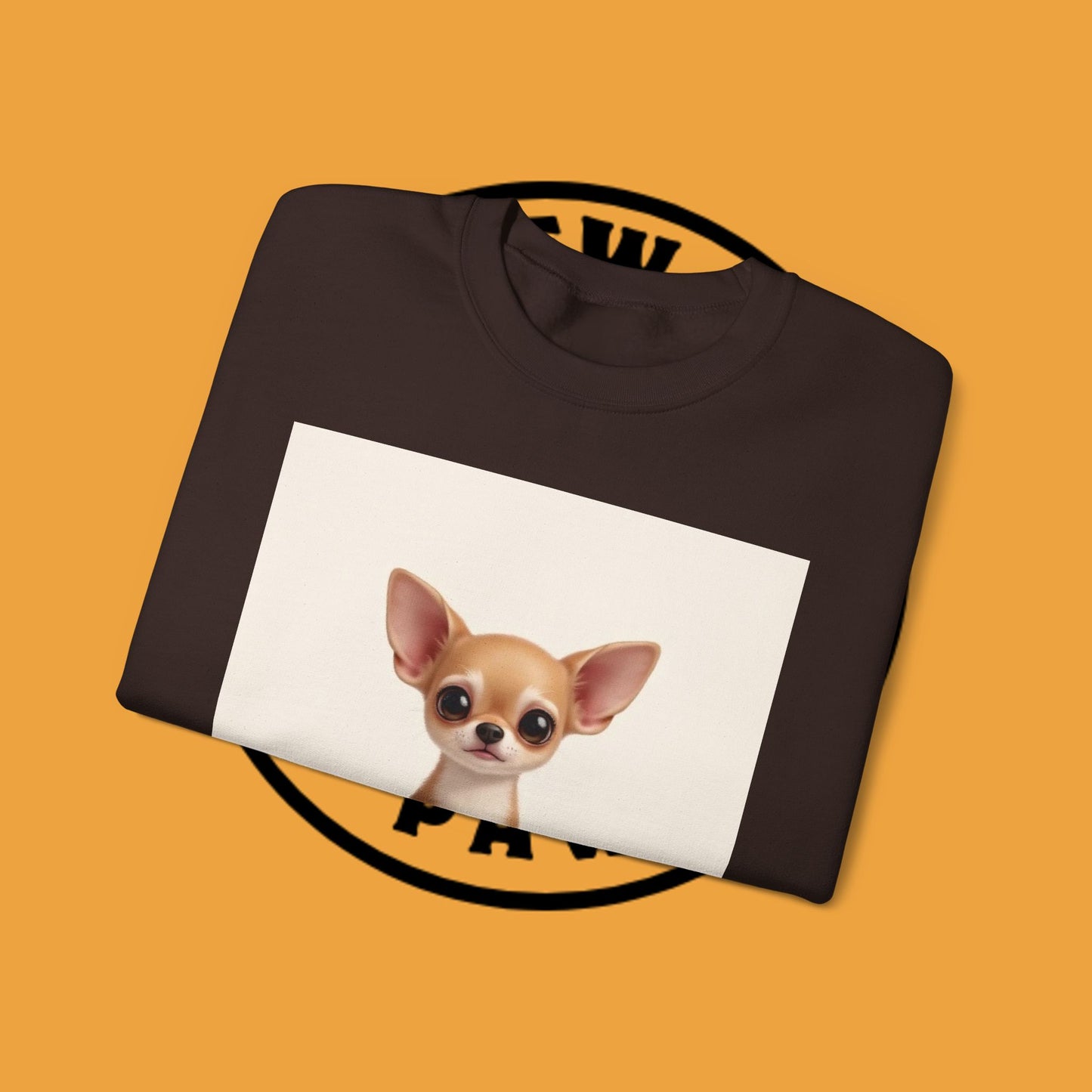"Minimal Dog Maximum Love" Chihuahua Sweatshirt | Cute Puppy Quote Design | Small Dog Lover Gift