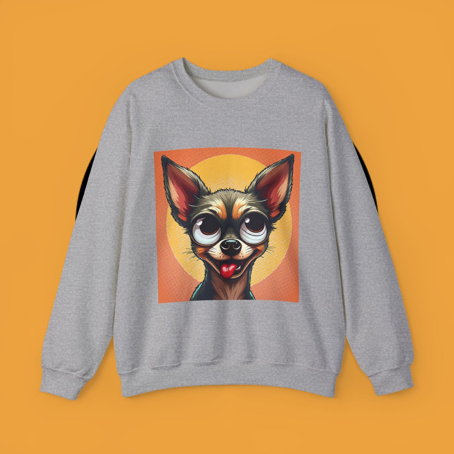 Cute Chihuahua Crewneck Sweatshirt - Funny Dog Lover Gift | Adorable Pet Portrait Pullover