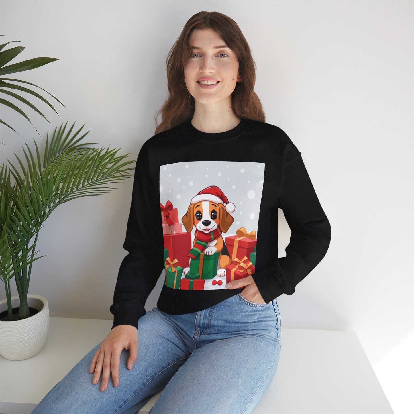 Adorable Christmas Beagle Sweatshirt – Perfect for the Holiday Season!