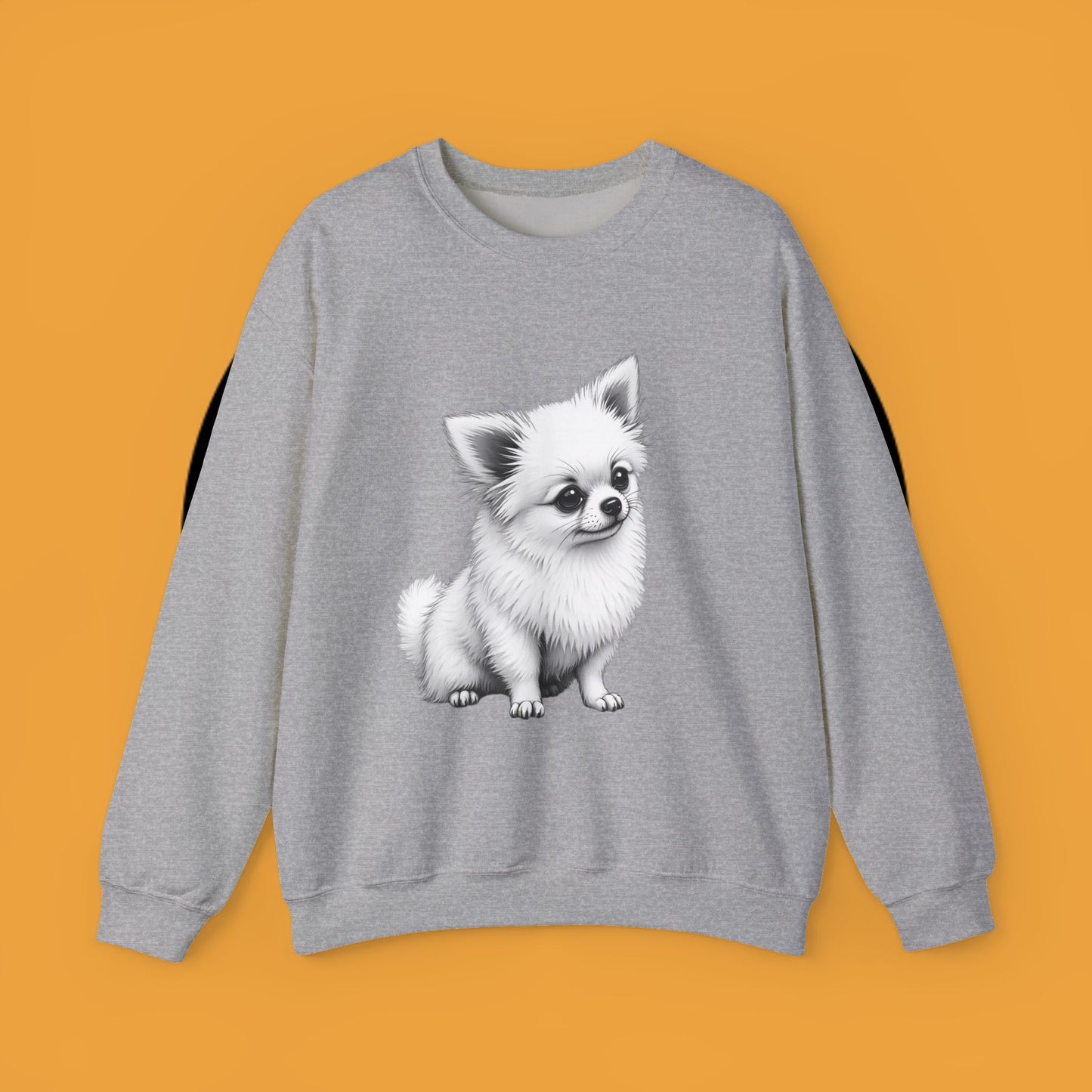 Classic Chihuahua Sketch Sweatshirt | Black White Dog Portrait | Artistic Pet Lover Gift