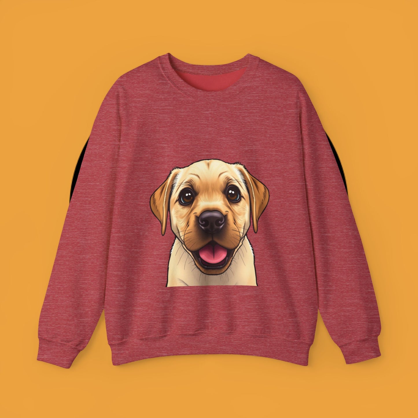 Labrador Puppy Crewneck Sweatshirt - Cartoon Dog Digital Art