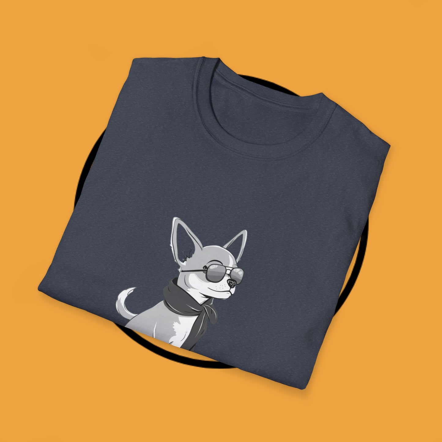 🕶️ Cool Chihuahua Sunglasses T-Shirt - Stylish Dog Aviator Scarf Tee | Hipster Pet Fashion Shirt 🕶️