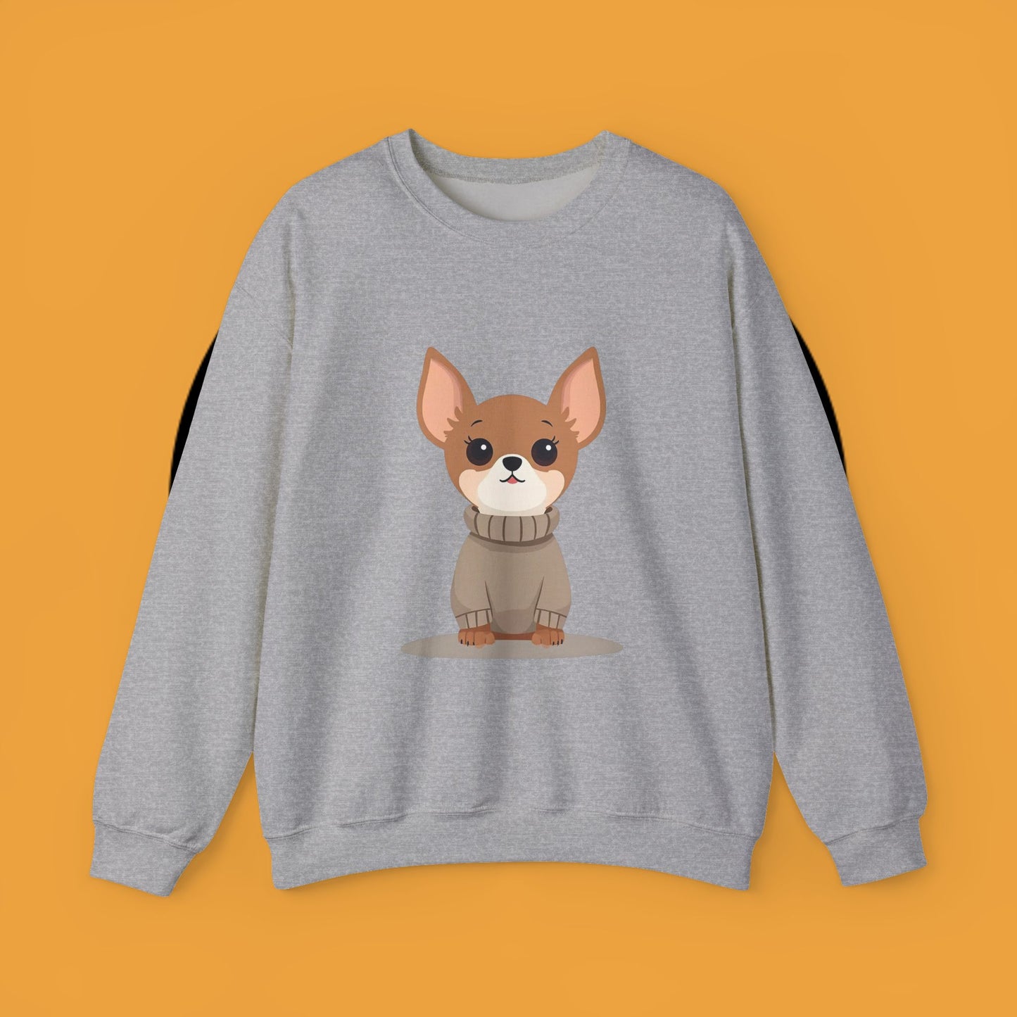 Cute Chihuahua Kawaii Sweatshirt | Cozy Dog in Sweater Design | Adorable Pet Lover Gift
