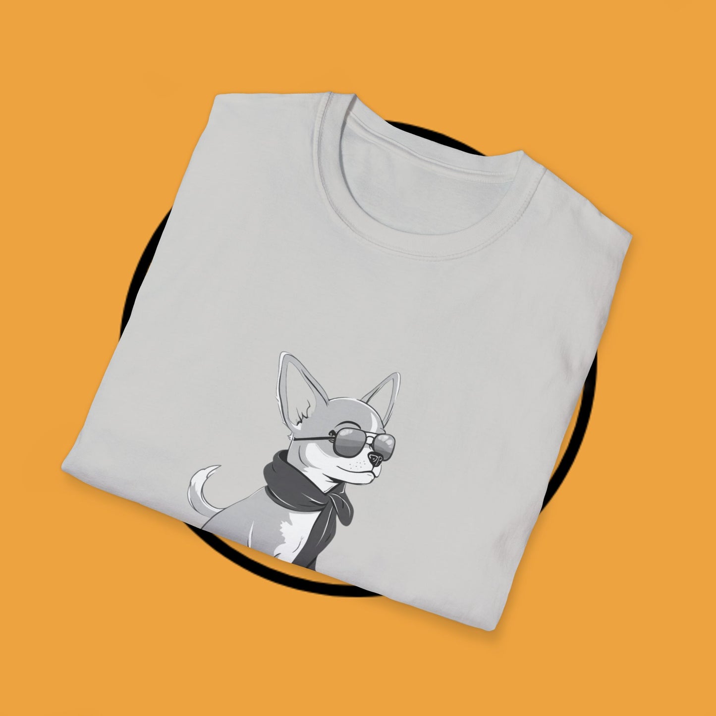 🕶️ Cool Chihuahua Sunglasses T-Shirt - Stylish Dog Aviator Scarf Tee | Hipster Pet Fashion Shirt 🕶️