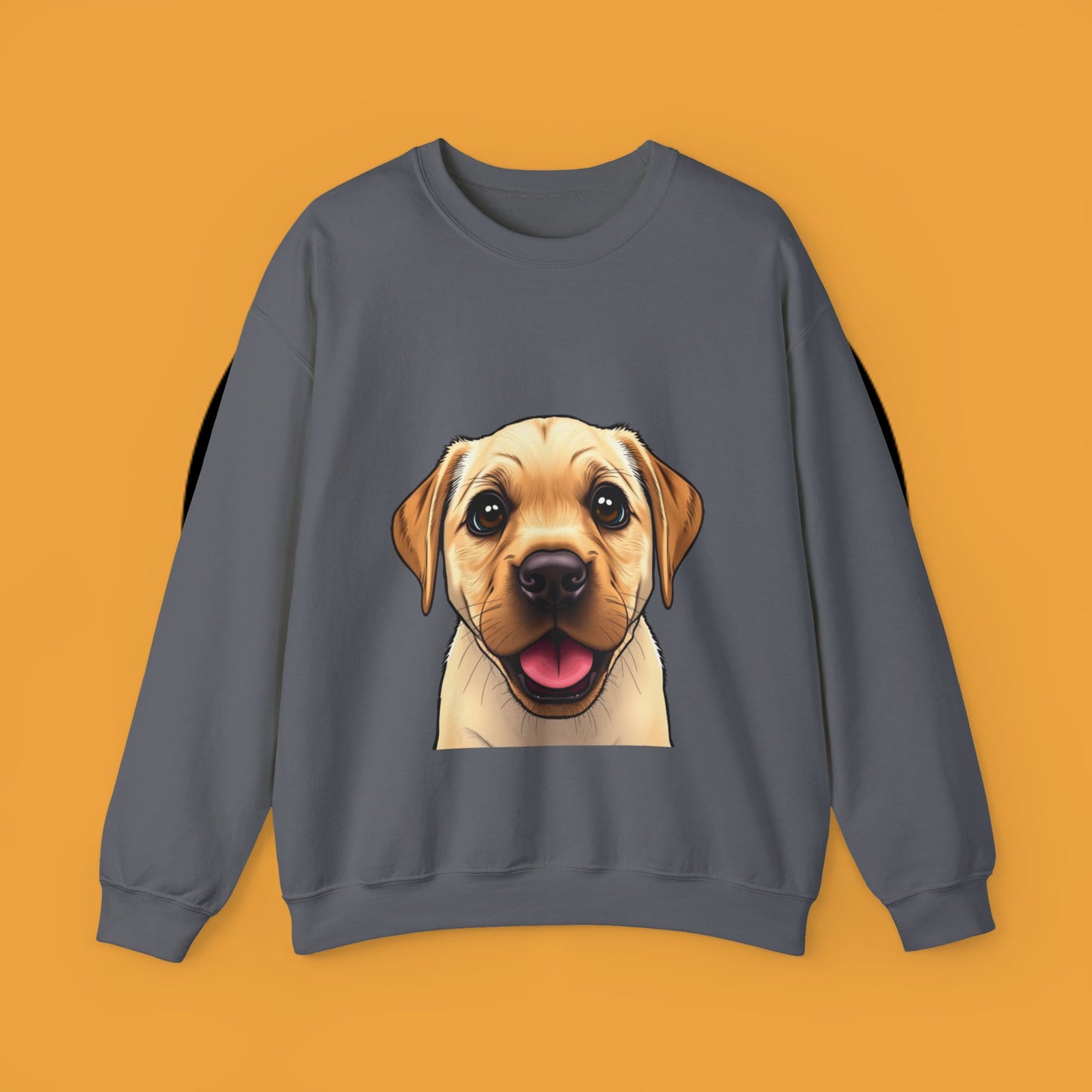 Labrador Puppy Crewneck Sweatshirt - Cartoon Dog Digital Art