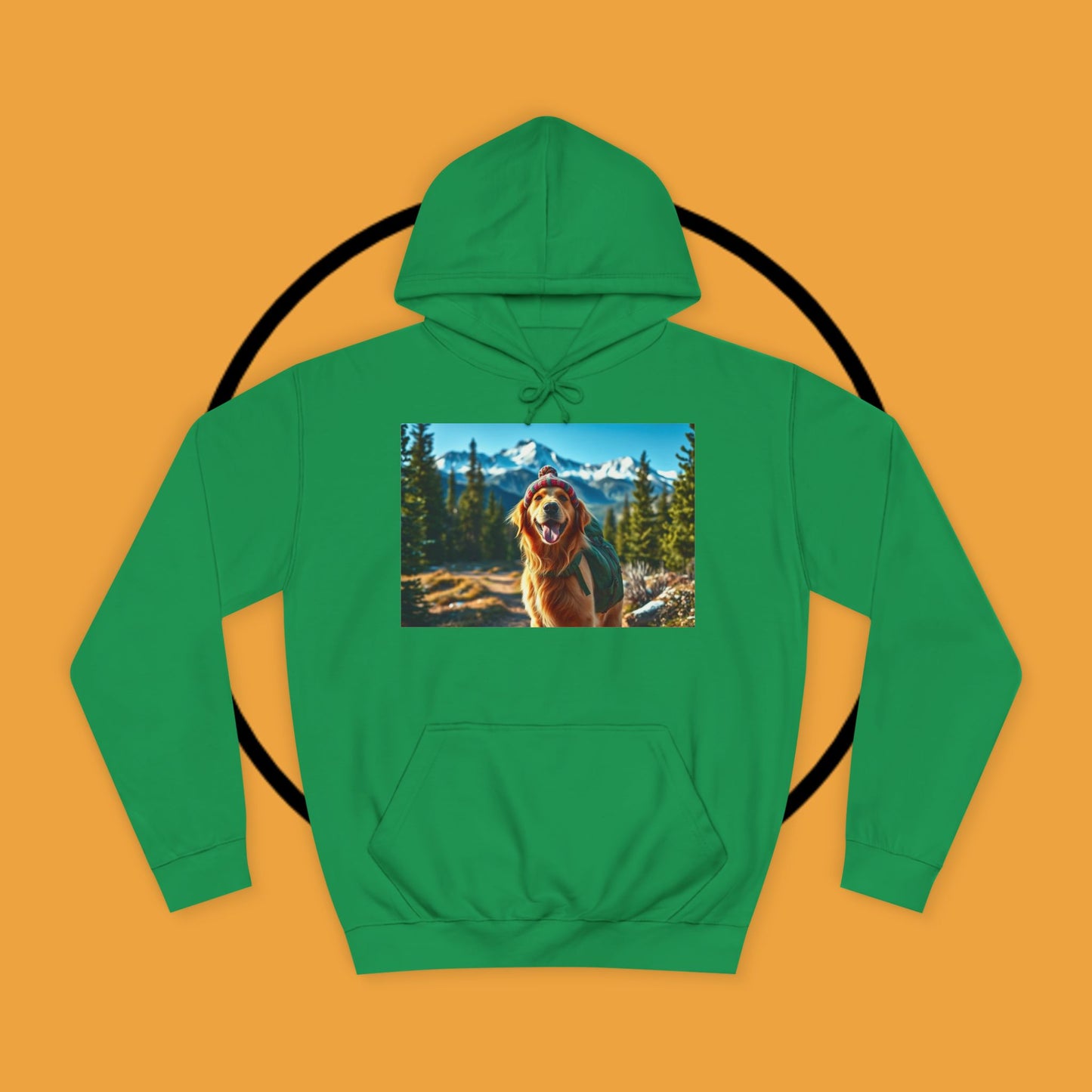 Adventure Awaits – Golden Retriever Mountain Hike Hoodie - Unisex Hoodies