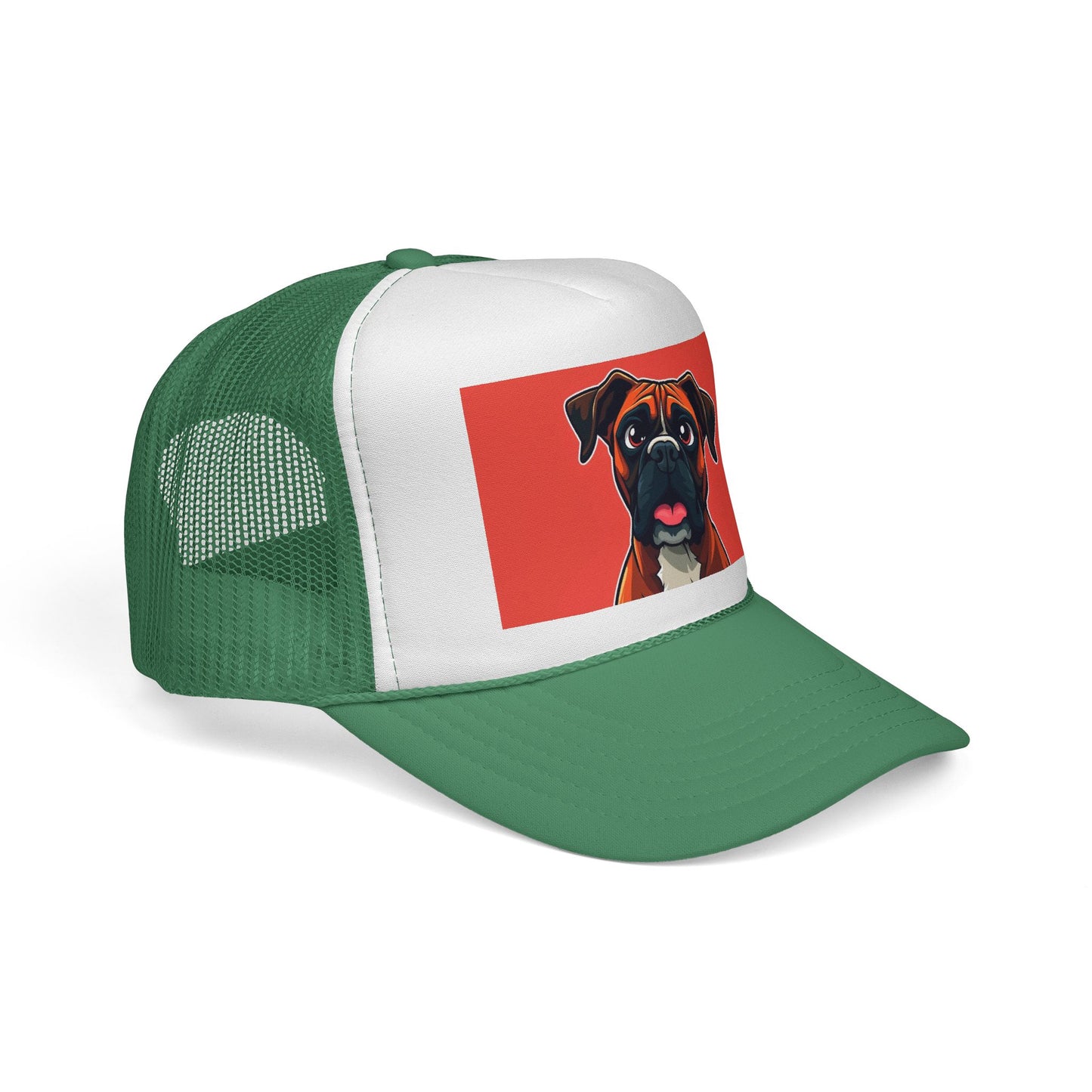 Boxer Dog Trucker Hat - Vintage Pet Portrait Cap | Adjustable Snapback Mesh Hat for Dog Lovers | Premium Quality Animal Art Headwear
