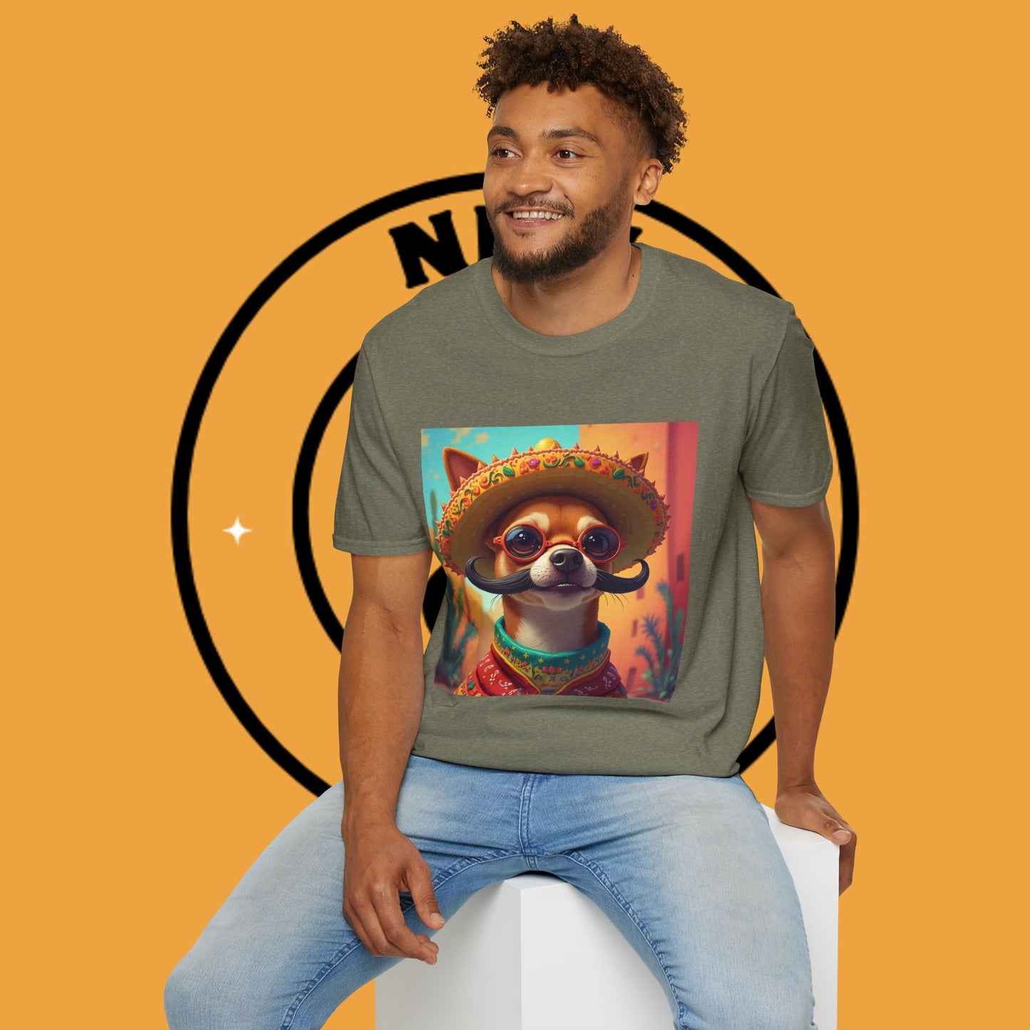 Mexican Mariachi Chihuahua T-Shirt - Cinco de Mayo Dog Art - Festive Sombrero Pet Tee - Cultural Celebration Shirt