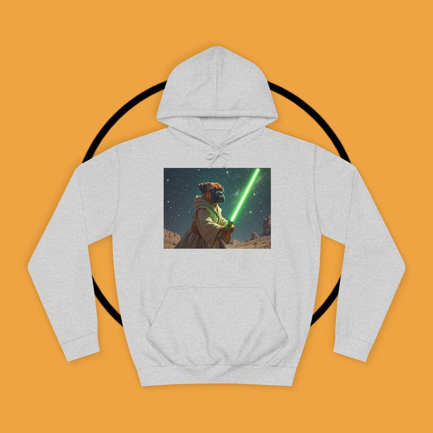 Jedi Boxer Dog Hoodie | Star Wars Pet Lover Gift | Funny Sci-Fi Dog Apparel | Geek Fashion