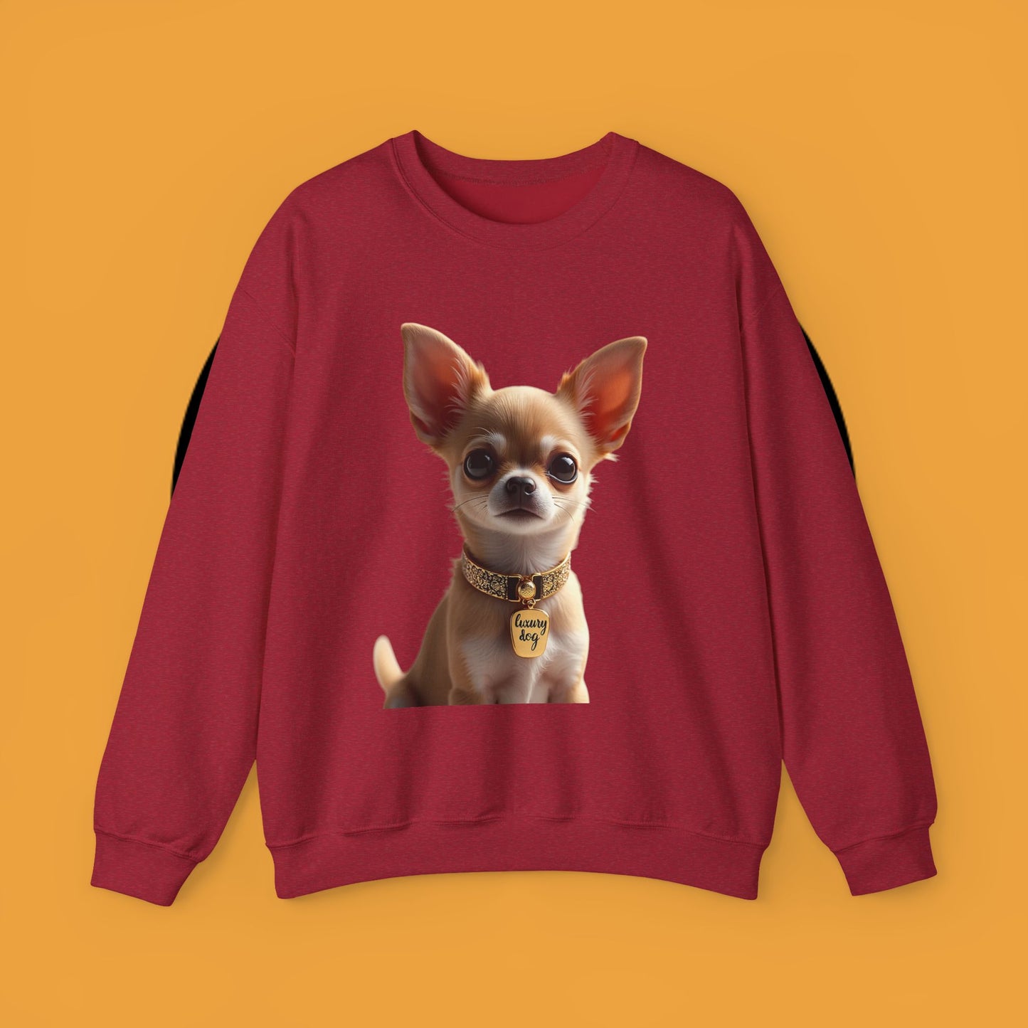 Luxury Chihuahua Sweatshirt | Premium Designer Dog Portrait | High-End Pet Lover Fashion