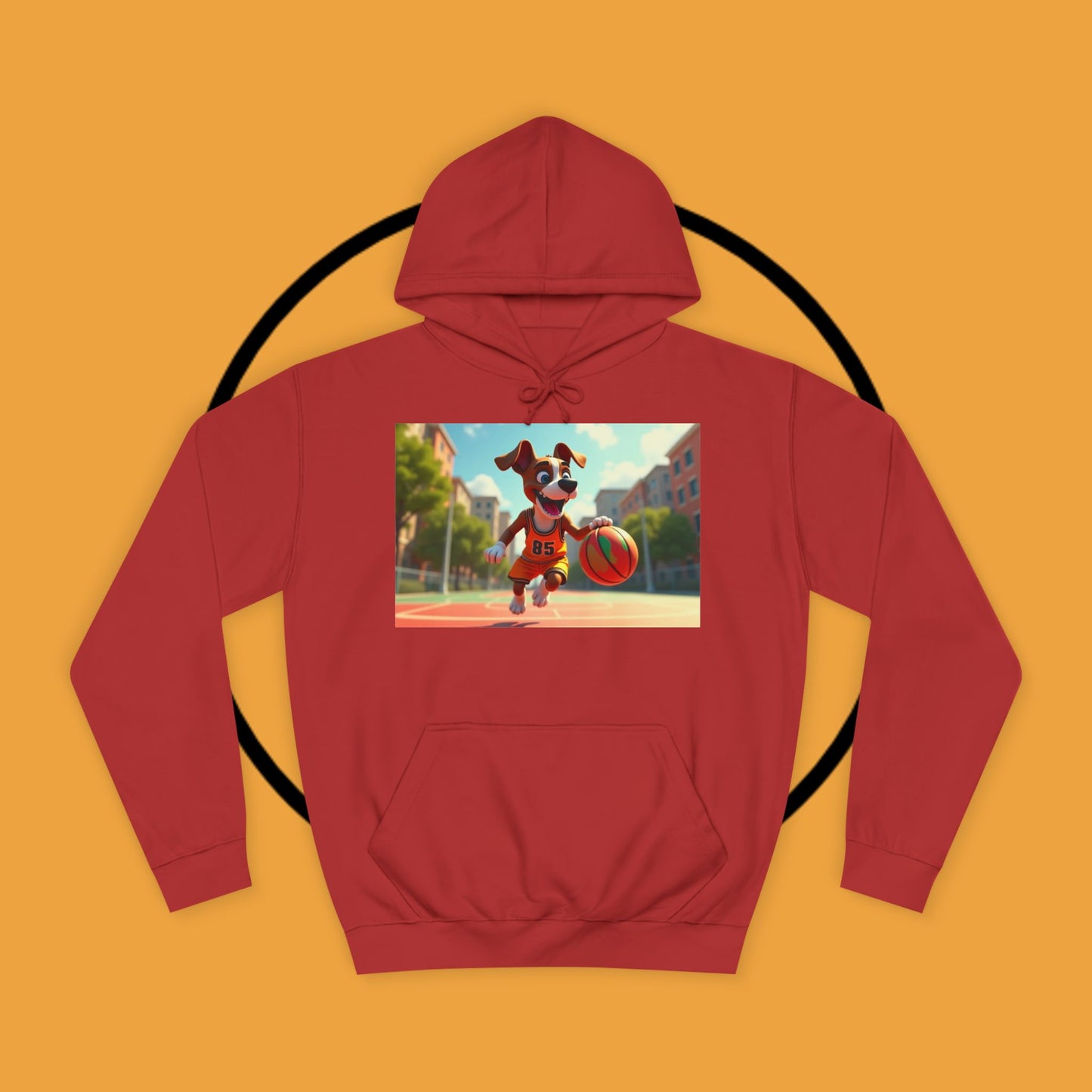 Basketball Boxer Dog #85 Hoodie | Sports Athletic Pet Apparel | Basketball Fan Gift | Team Spirit