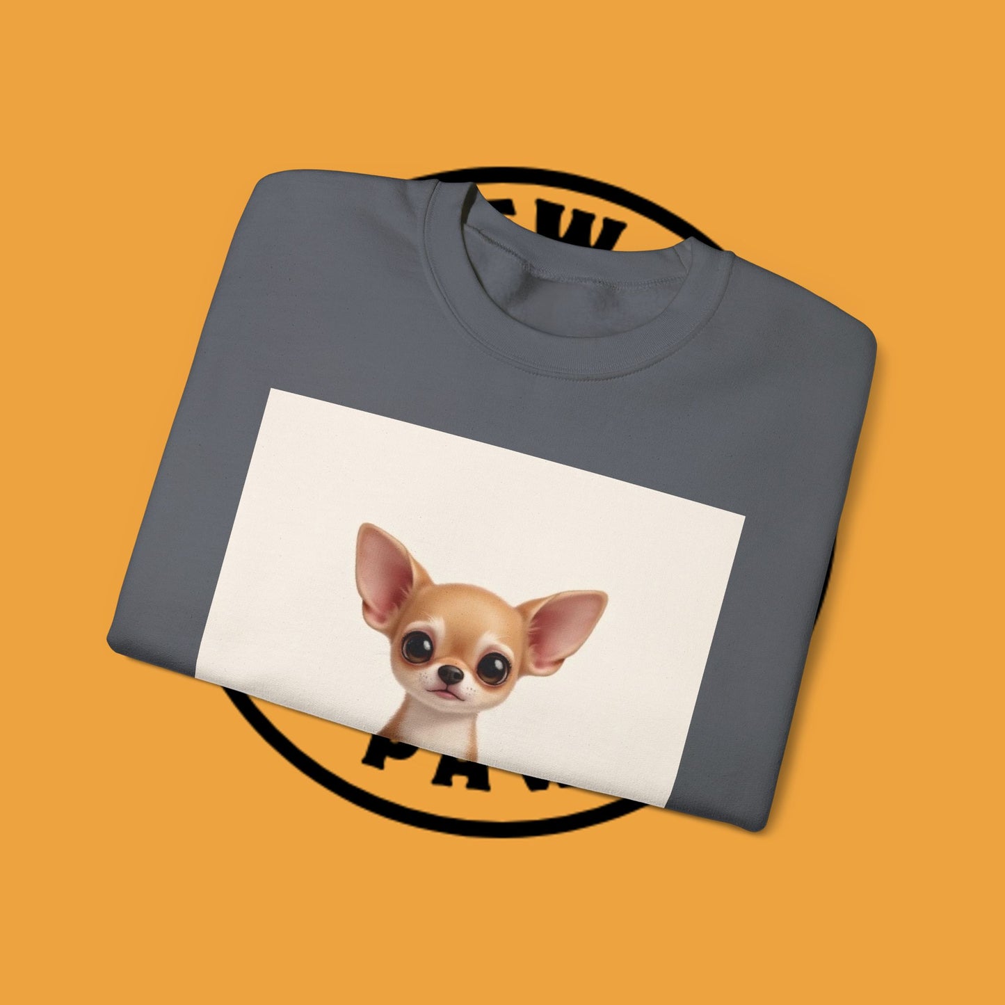 "Minimal Dog Maximum Love" Chihuahua Sweatshirt | Cute Puppy Quote Design | Small Dog Lover Gift