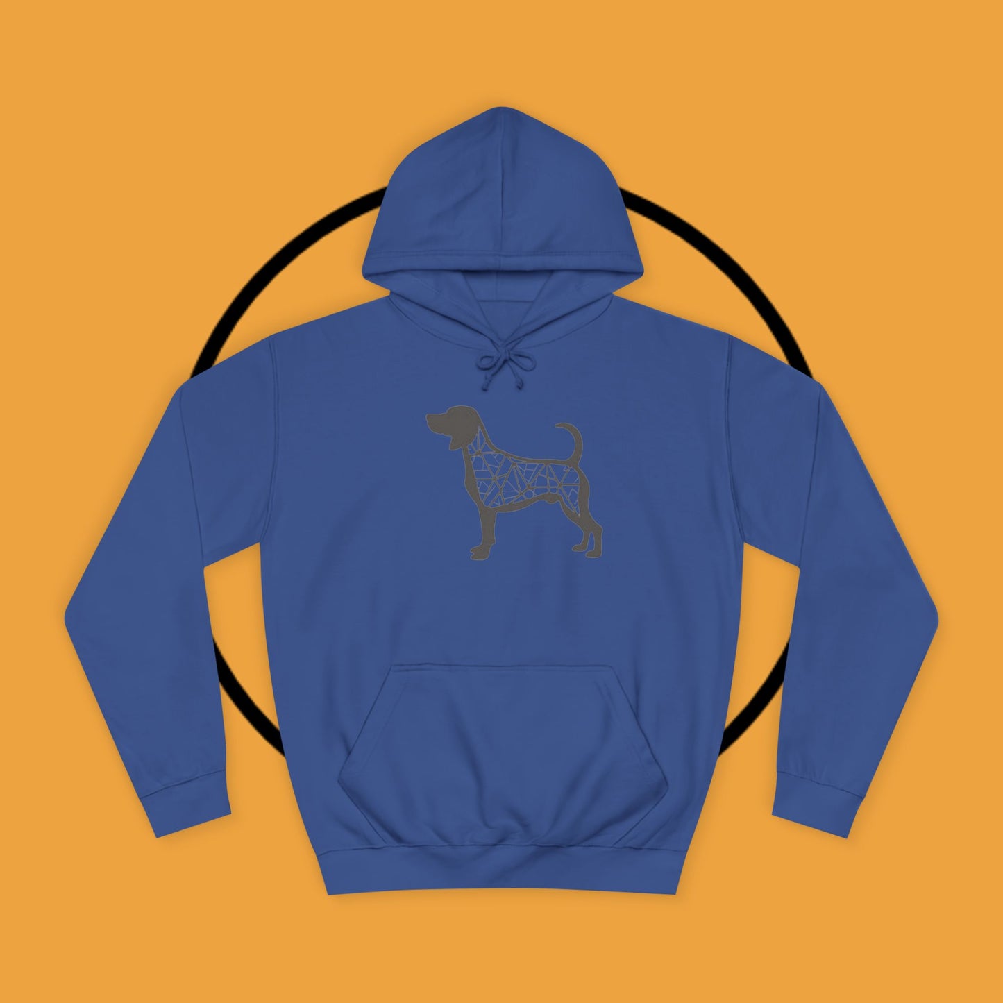 πΊ Geometric Beagle Hoodie - Modern Art Meets Canine Love! π¨ - Unisex Hoodie