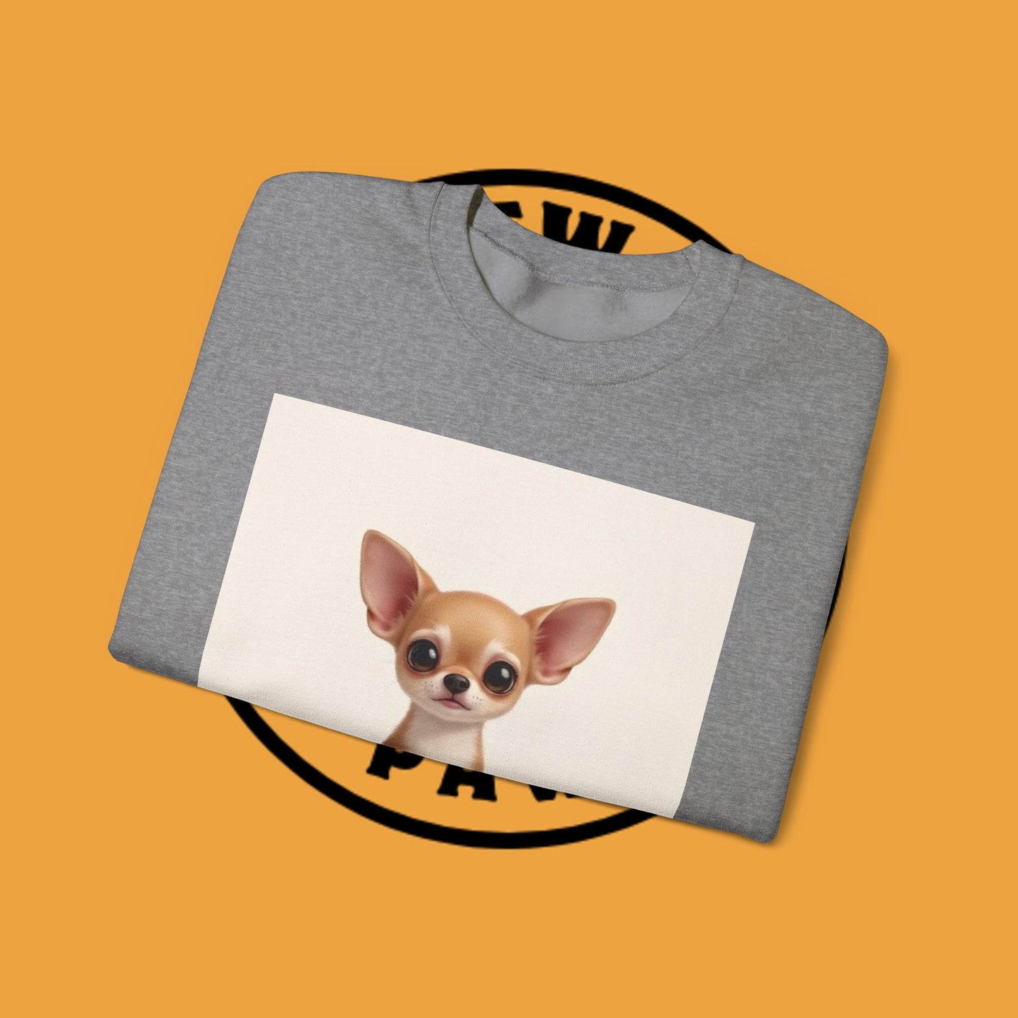 "Minimal Dog Maximum Love" Chihuahua Sweatshirt | Cute Puppy Quote Design | Small Dog Lover Gift