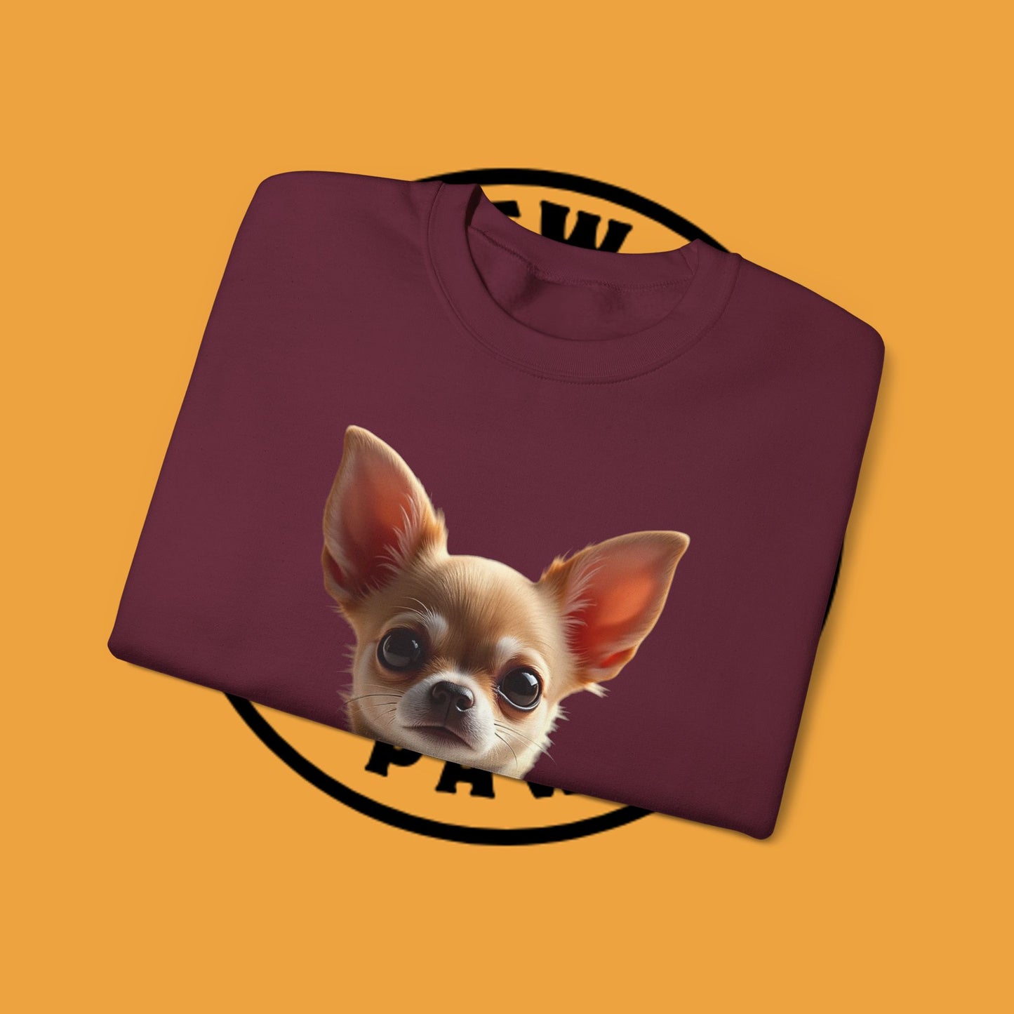 Luxury Chihuahua Sweatshirt | Premium Designer Dog Portrait | High-End Pet Lover Fashion