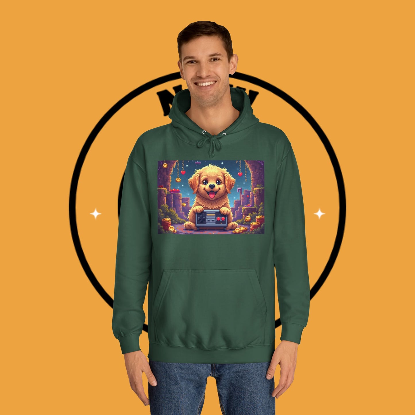 Pixel Pup Gamer Hoodie: Retro Gaming Meets Adorable Fluff