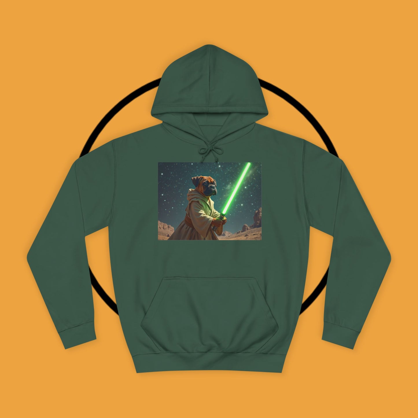 Jedi Boxer Dog Hoodie | Star Wars Pet Lover Gift | Funny Sci-Fi Dog Apparel | Geek Fashion