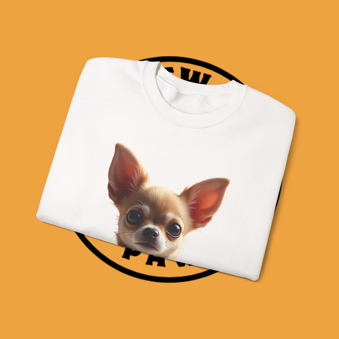 Luxury Chihuahua Sweatshirt | Premium Designer Dog Portrait | High-End Pet Lover Fashion