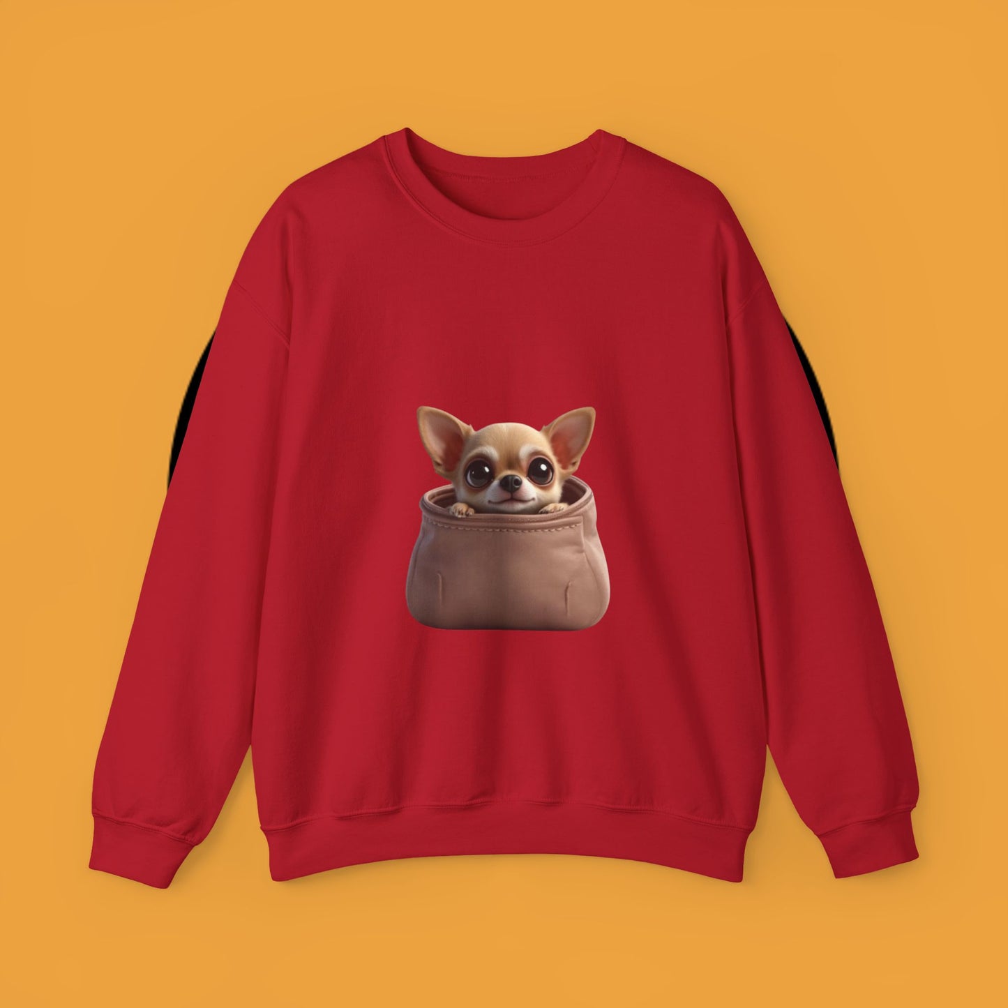 Pocket Chihuahua Sweatshirt - Cute Purse Puppy Design | Small Dog Lover Gift Crewneck