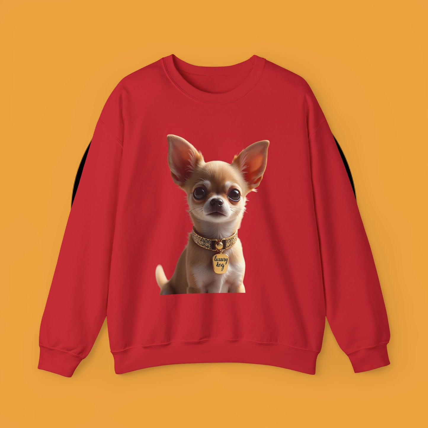 Luxury Chihuahua Sweatshirt | Premium Designer Dog Portrait | High-End Pet Lover Fashion