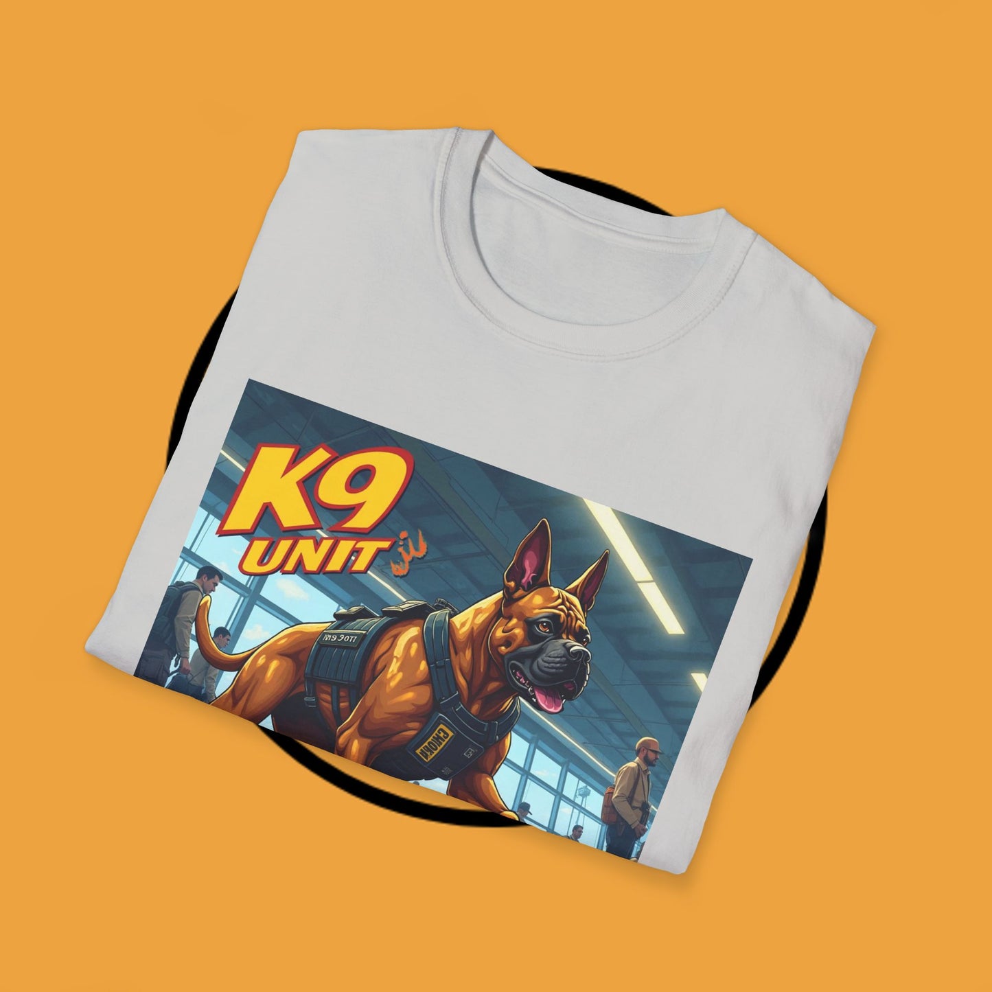K9 Police Boxer Dog T-Shirt - Working Dog Security Unit Tee