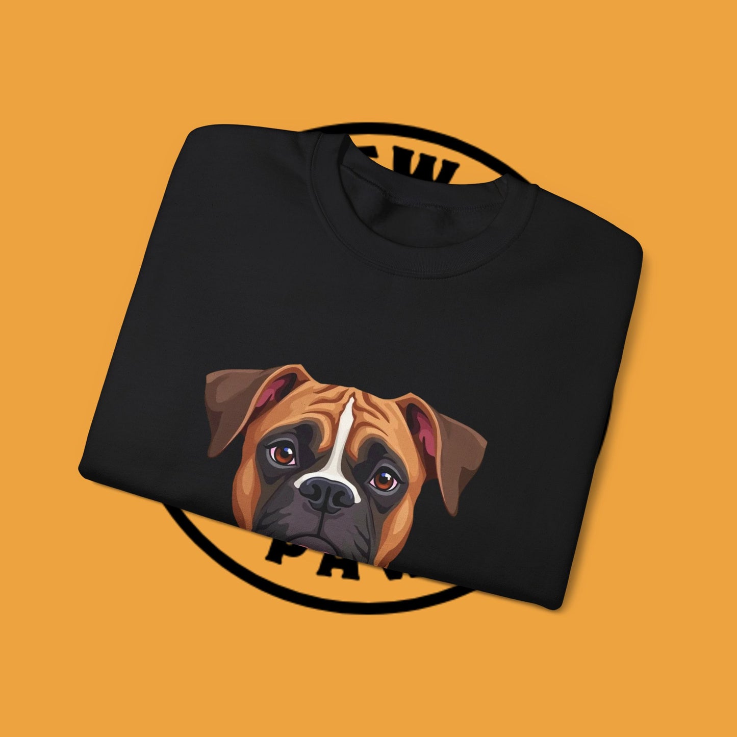 Classic Boxer Dog Portrait Crewneck Sweatshirt | Elegant Dog Lover Gift | Minimalist Boxer Art