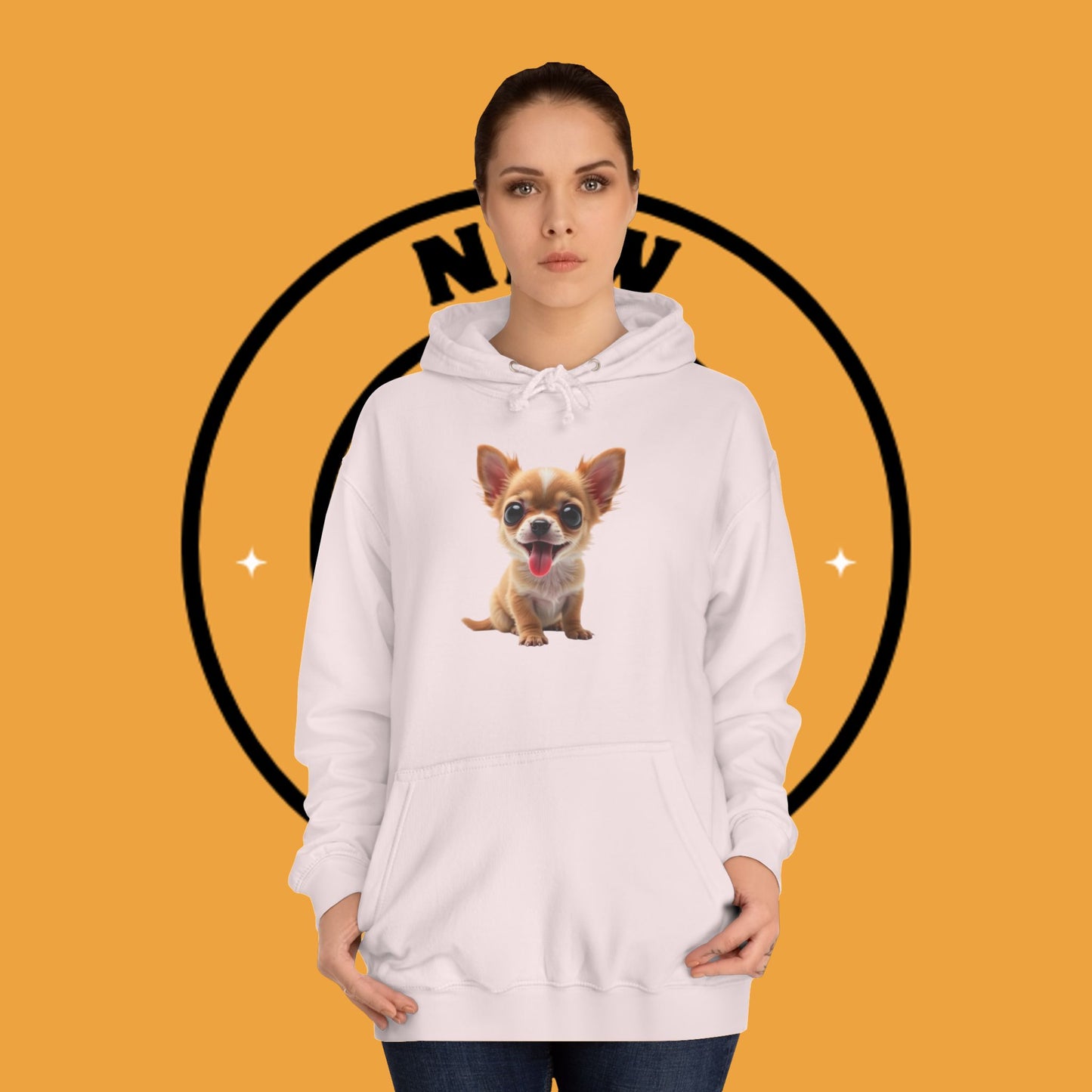 Adorable Chihuahua Puppy Hoodie - Cute Dog Lover Pullover Sweatshirt