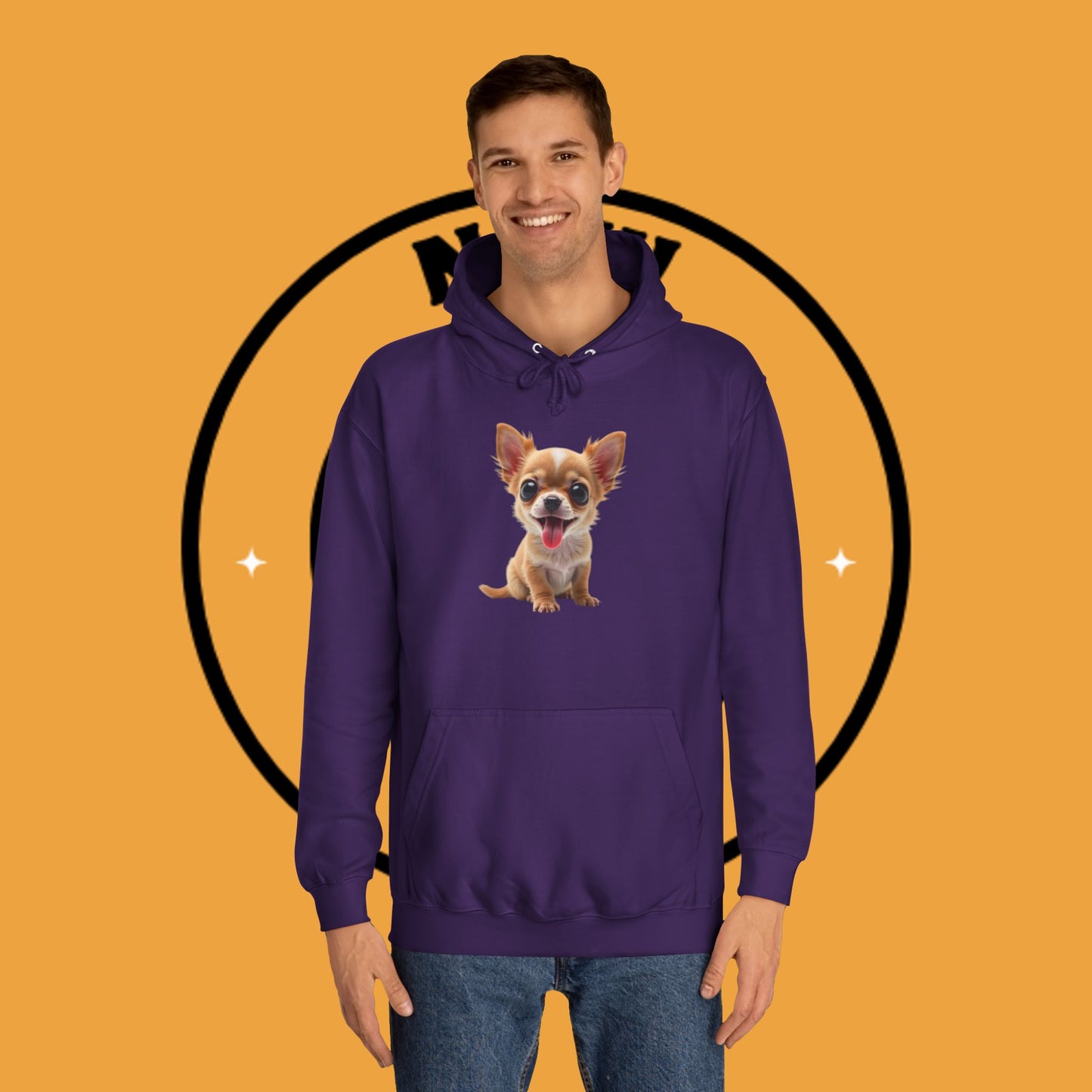 Adorable Chihuahua Puppy Hoodie - Cute Dog Lover Pullover Sweatshirt