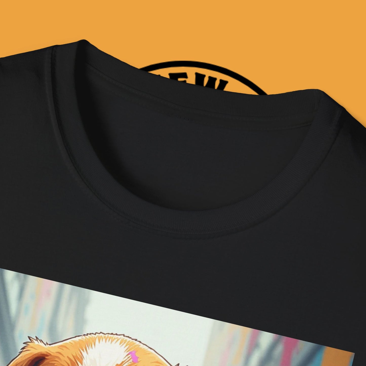Beagle Street Art T-Shirt - Urban Paint Splatter Dog Design | Artistic Puppy Graffiti Tee for Creative Souls