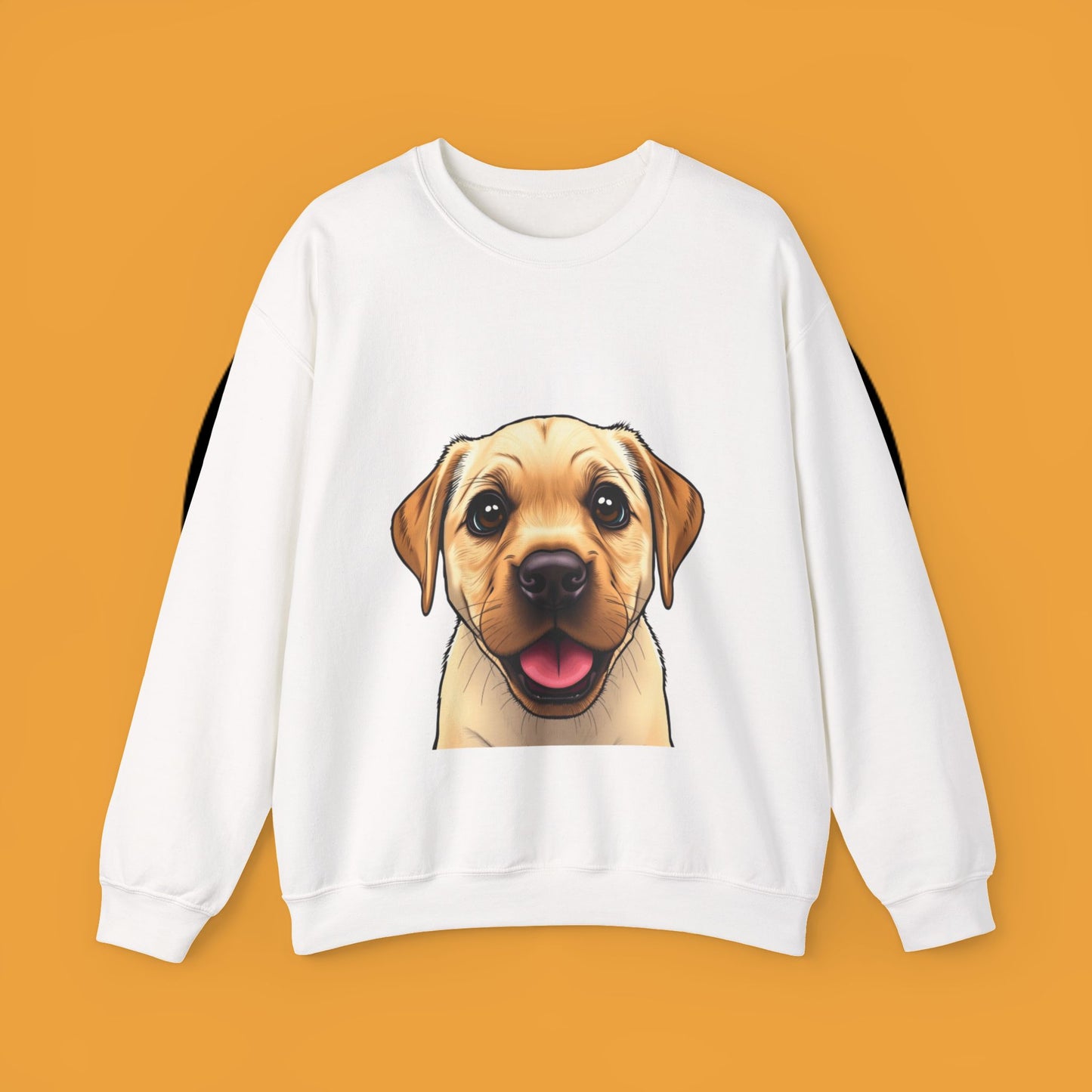 Labrador Puppy Crewneck Sweatshirt - Cartoon Dog Digital Art