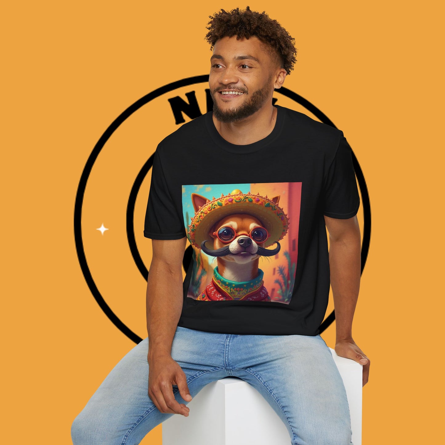 Mexican Mariachi Chihuahua T-Shirt - Cinco de Mayo Dog Art - Festive Sombrero Pet Tee - Cultural Celebration Shirt