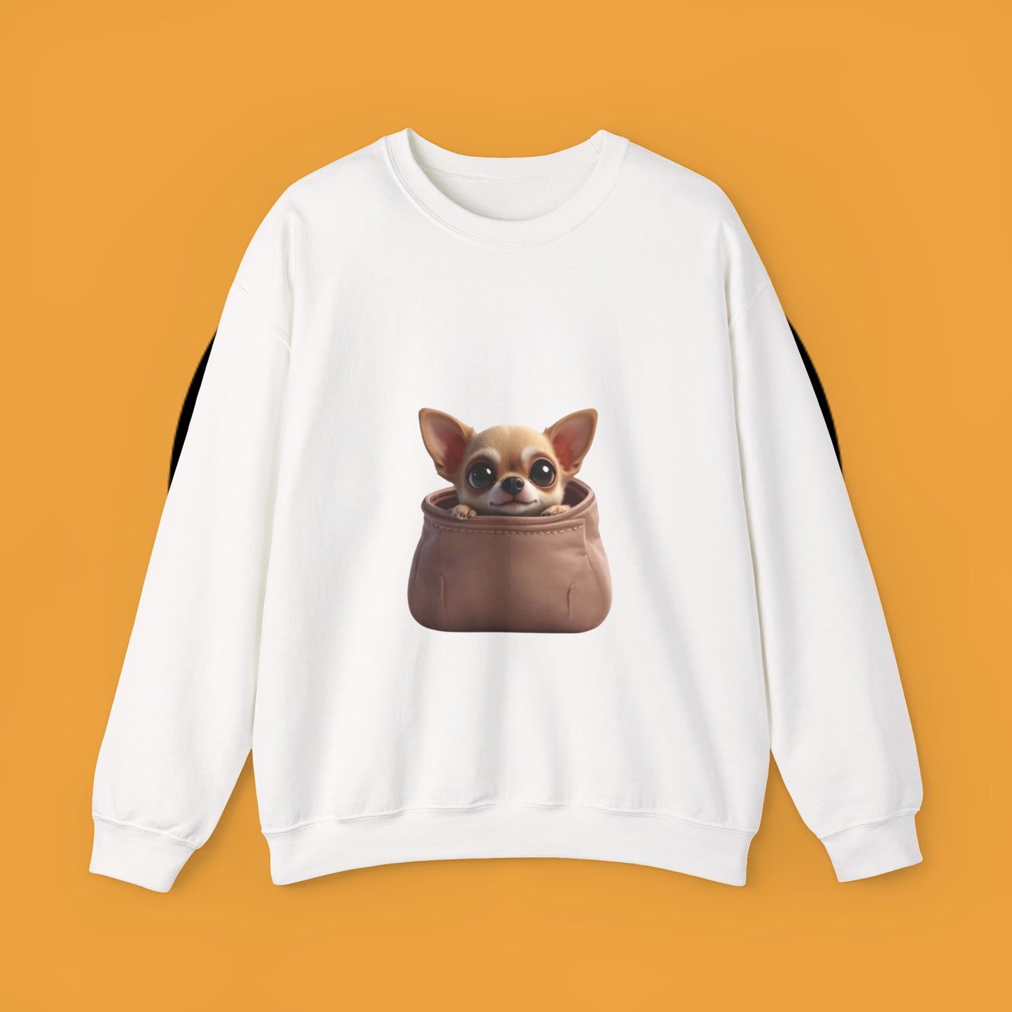 Pocket Chihuahua Sweatshirt - Cute Purse Puppy Design | Small Dog Lover Gift Crewneck
