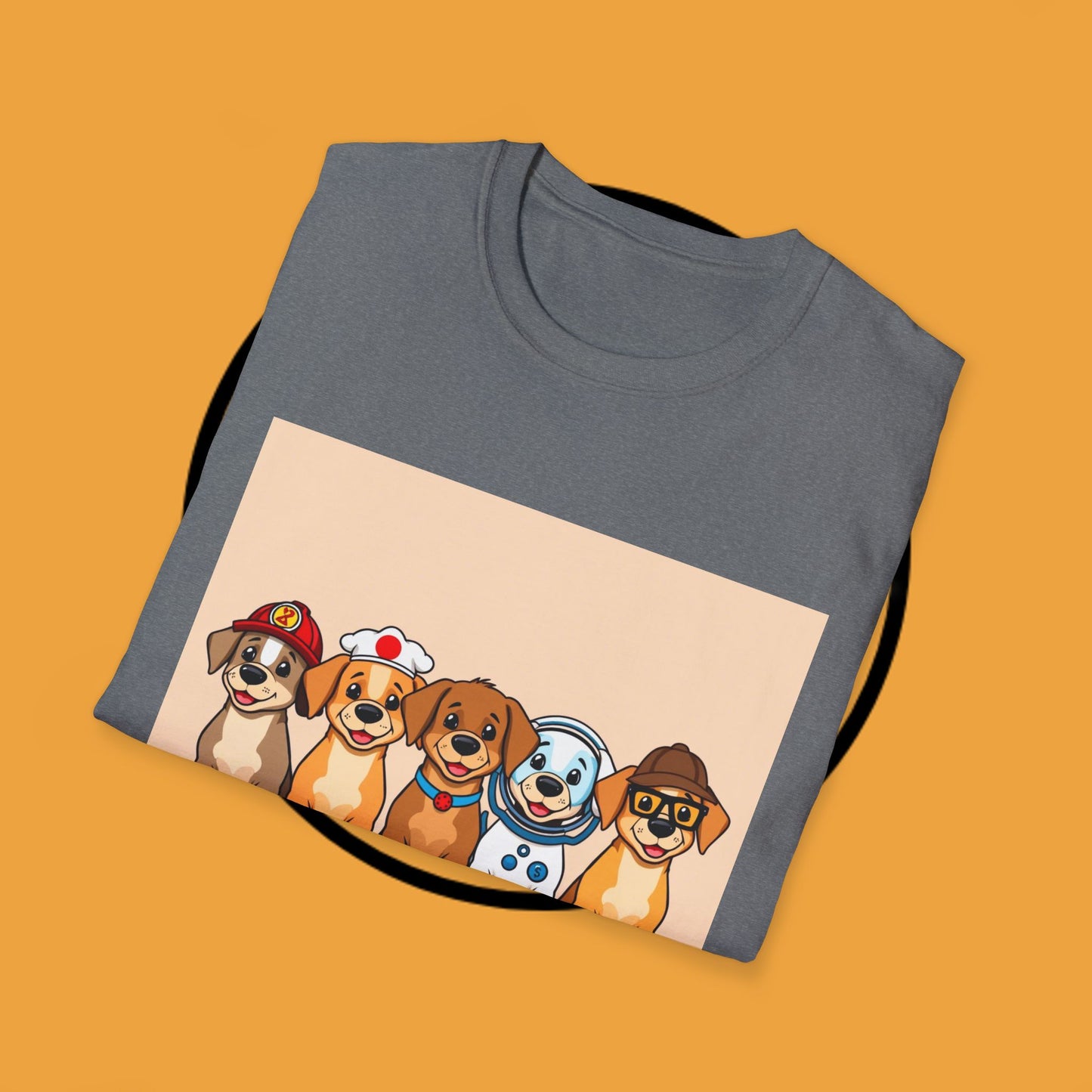 Puppy Professionals ๐พ | Ready for Anything T-Shirt for Career - Curious Canine Lovers - Unisex T-Shirt Design