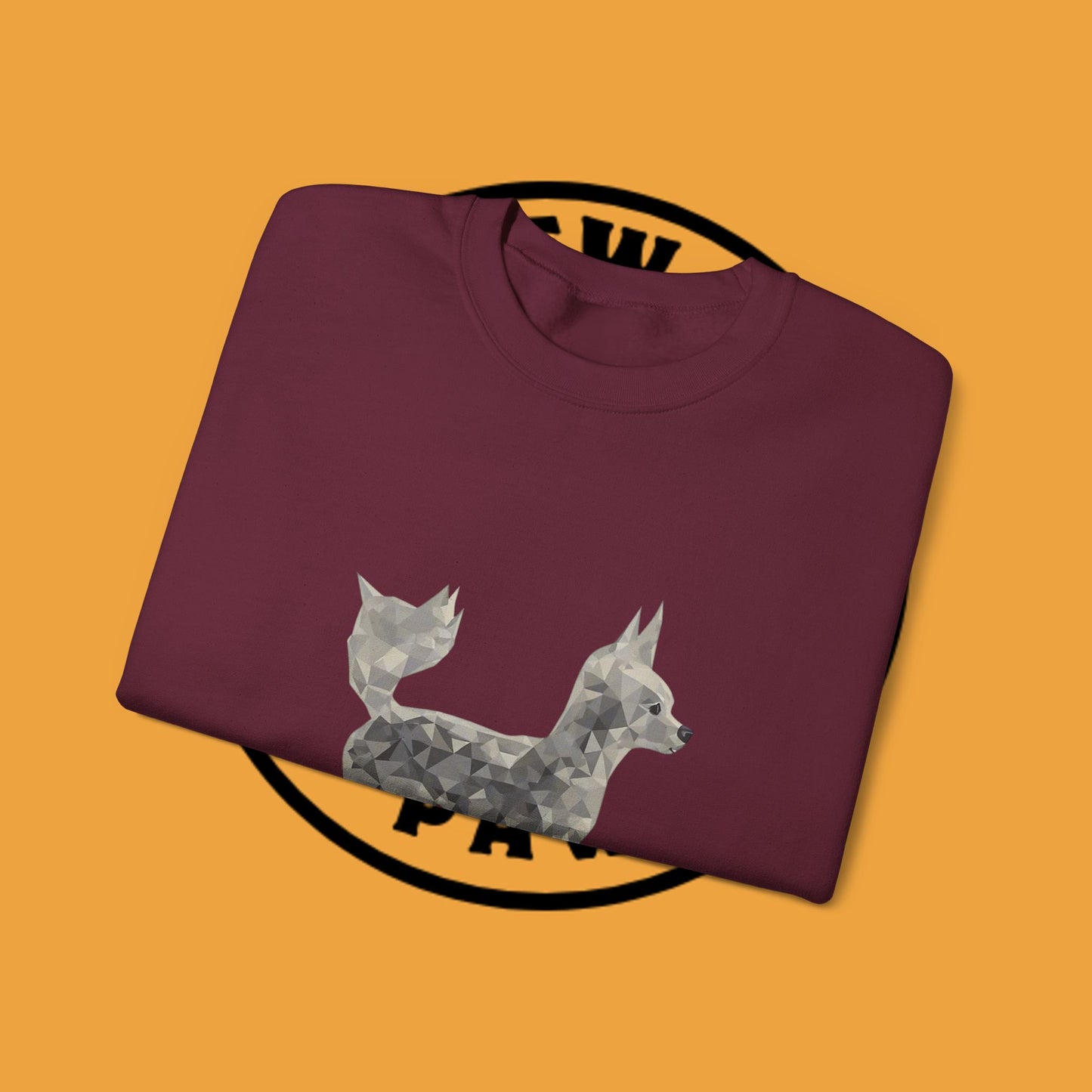 Geometric Chihuahua Sweatshirt | Low Poly Dog Art Crewneck | Modern Pet Lover Gift