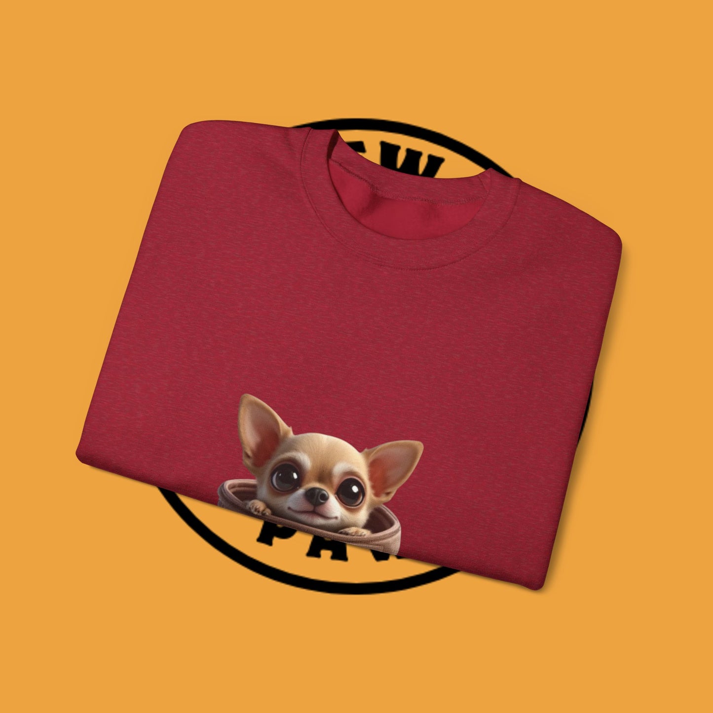 Pocket Chihuahua Sweatshirt - Cute Purse Puppy Design | Small Dog Lover Gift Crewneck