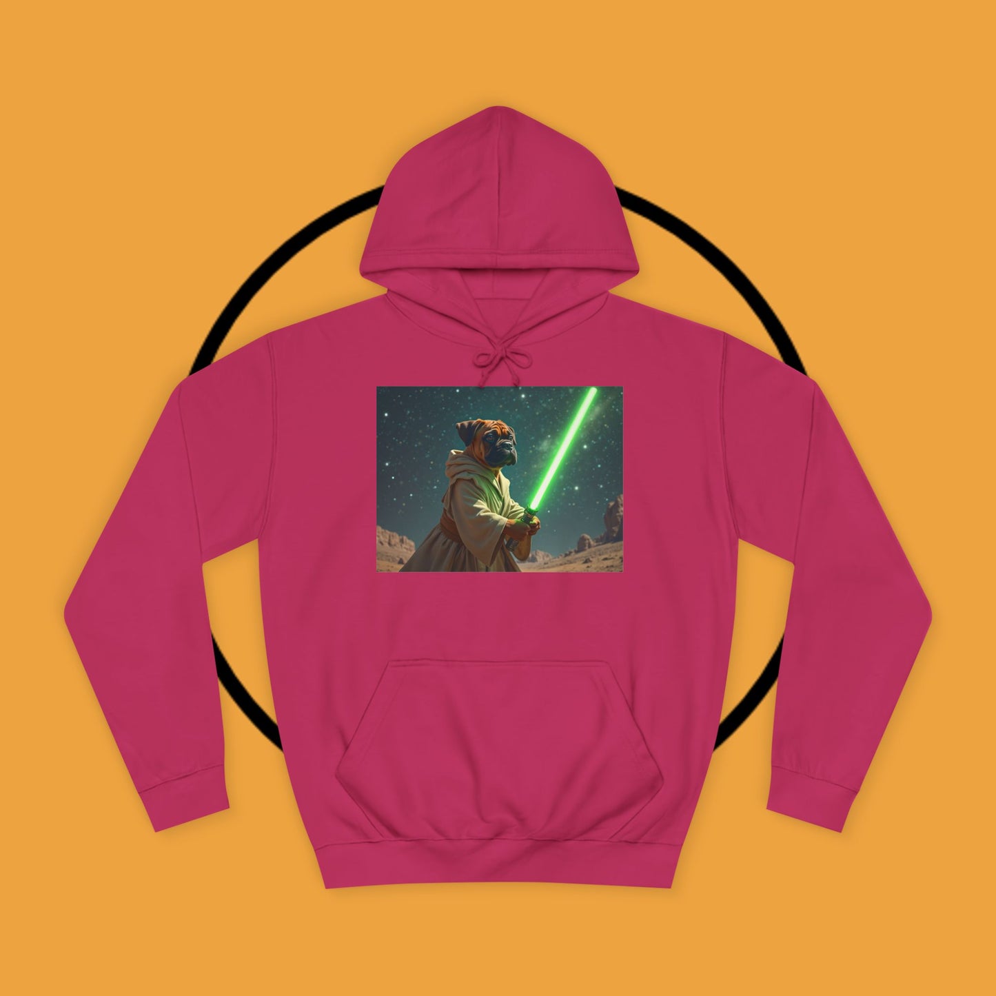 Jedi Boxer Dog Hoodie | Star Wars Pet Lover Gift | Funny Sci-Fi Dog Apparel | Geek Fashion