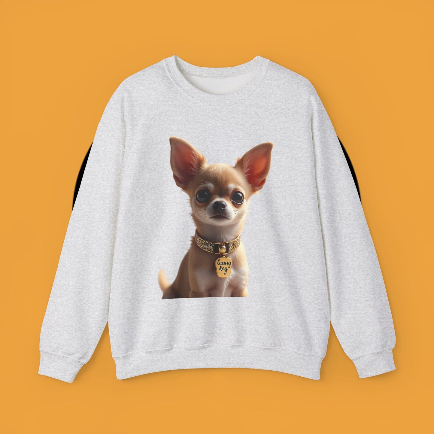 Luxury Chihuahua Sweatshirt | Premium Designer Dog Portrait | High-End Pet Lover Fashion