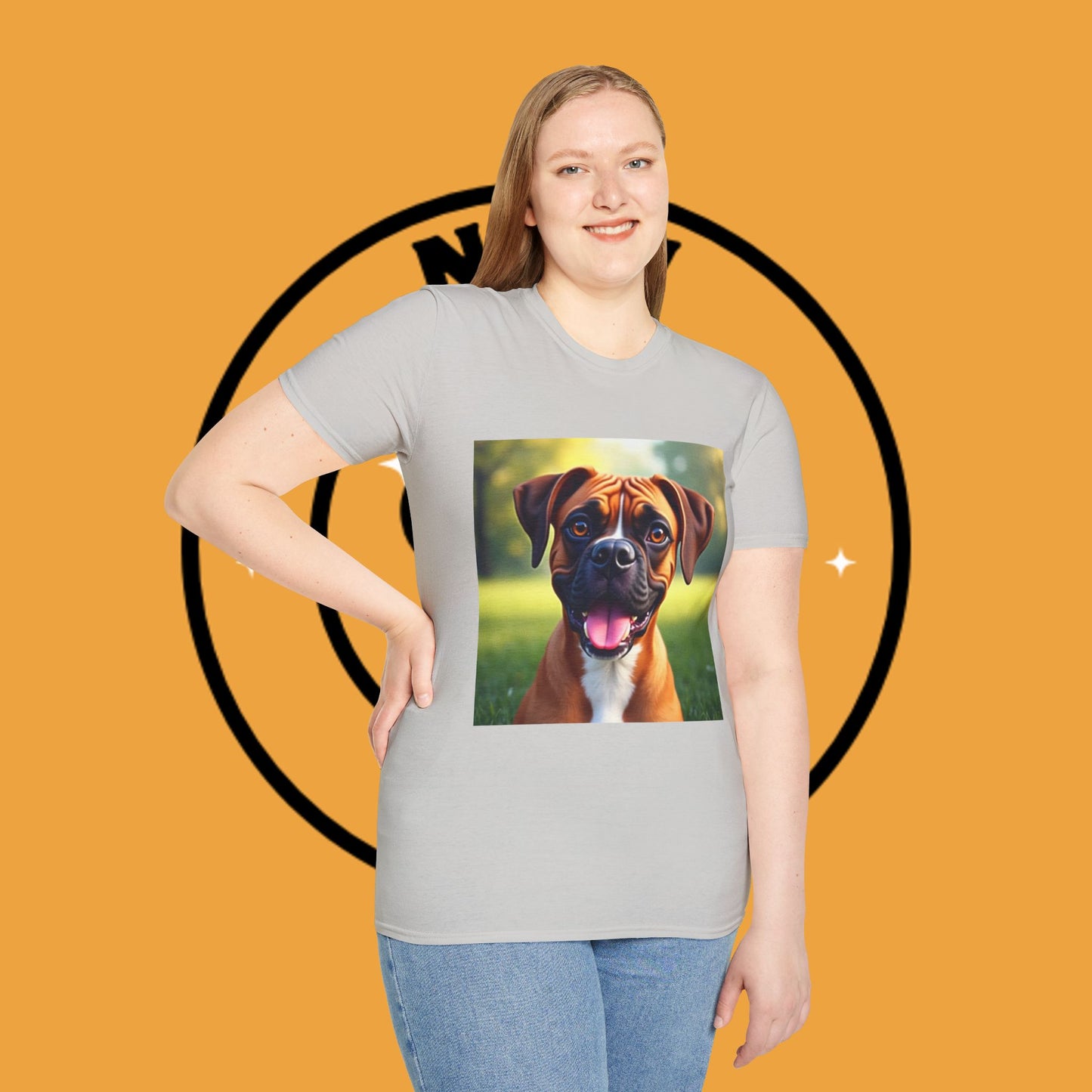 "Happy Boxer Pure Joy" Premium T-Shirt / Smiling Puppy Joy Tee Gift