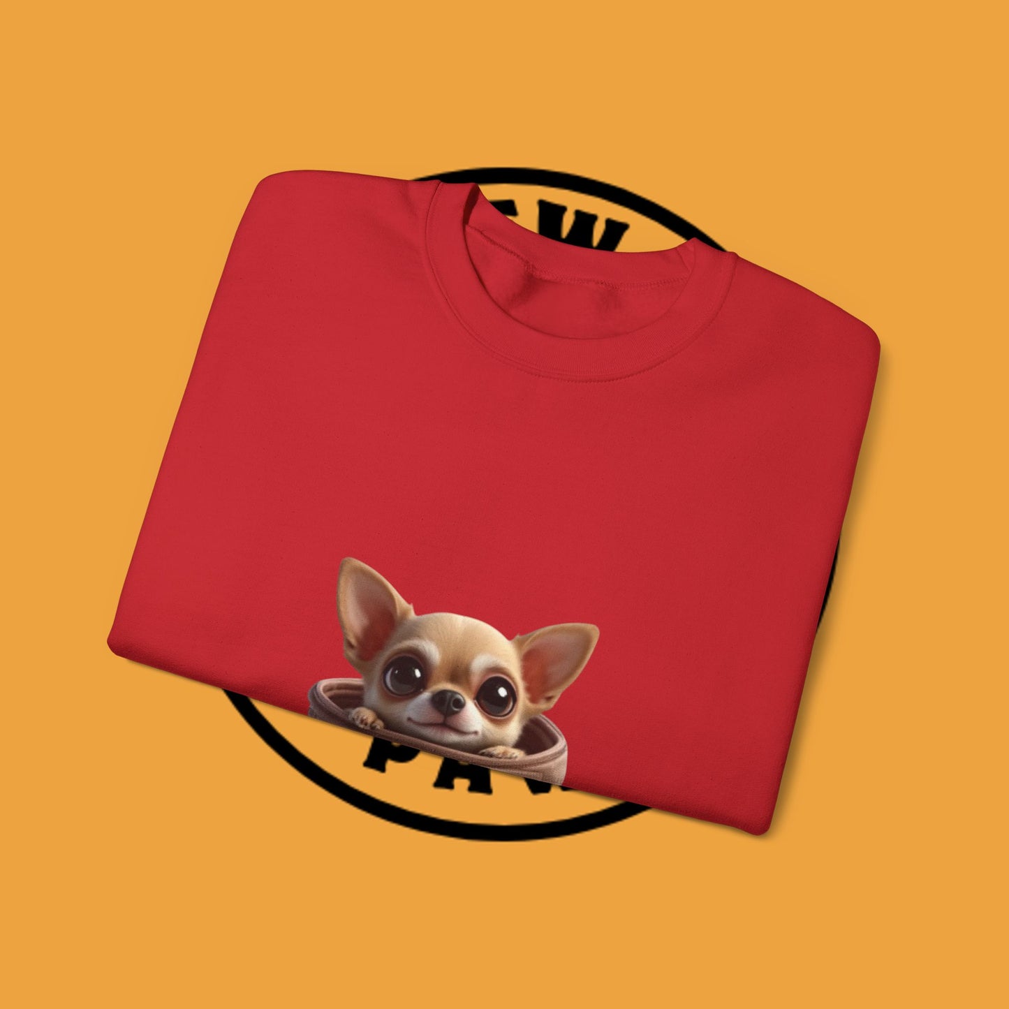Pocket Chihuahua Sweatshirt - Cute Purse Puppy Design | Small Dog Lover Gift Crewneck
