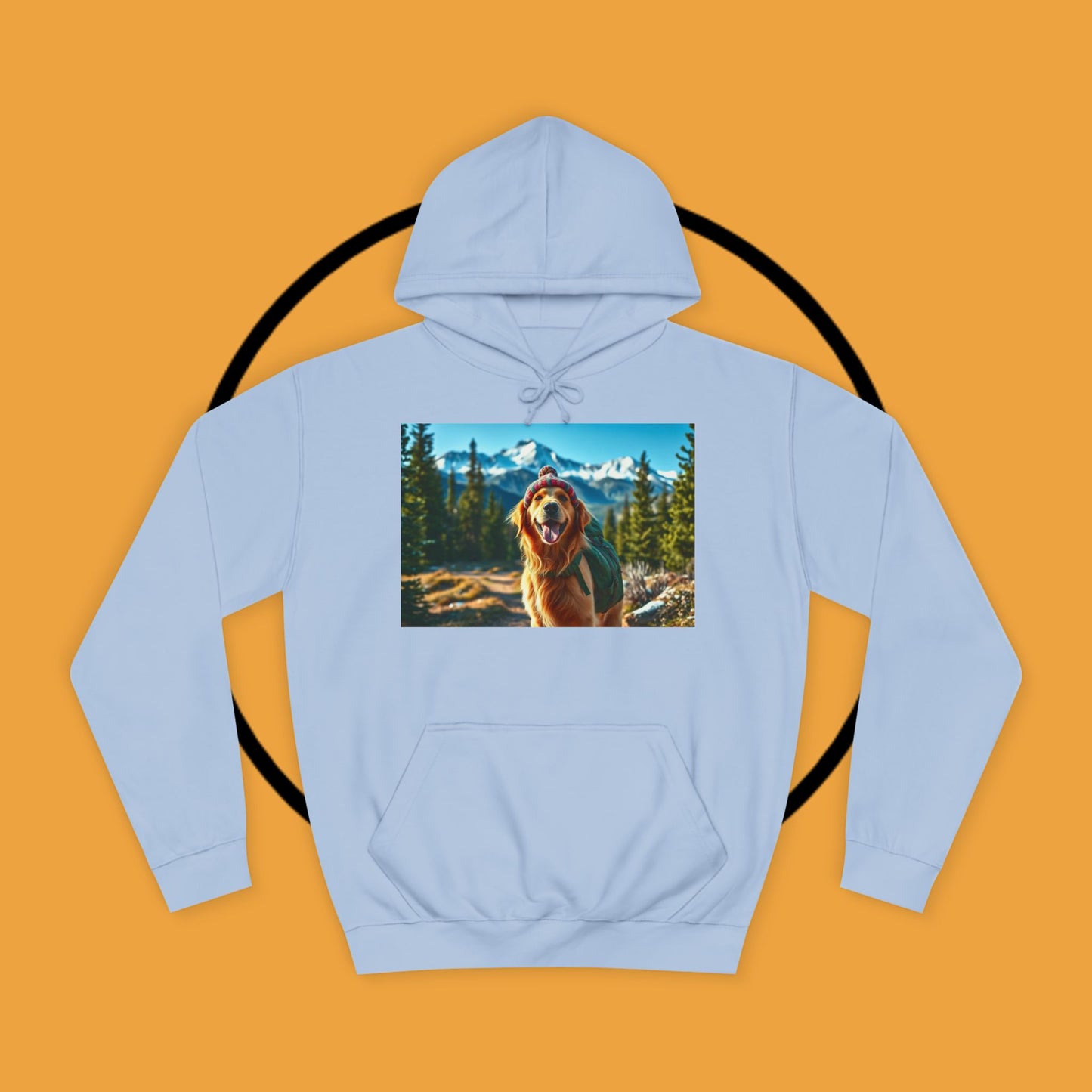 Adventure Awaits – Golden Retriever Mountain Hike Hoodie - Unisex Hoodies