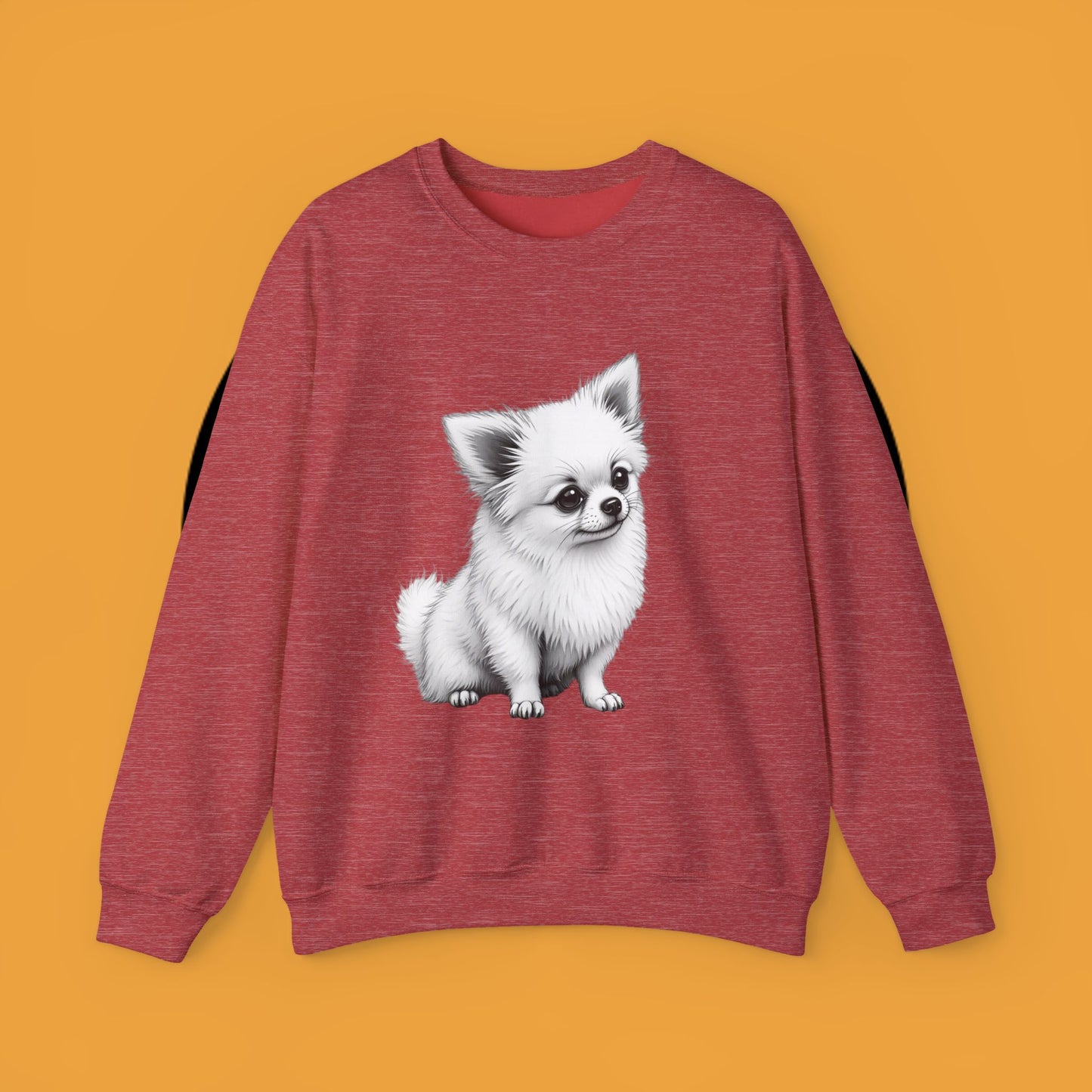 Classic Chihuahua Sketch Sweatshirt | Black White Dog Portrait | Artistic Pet Lover Gift