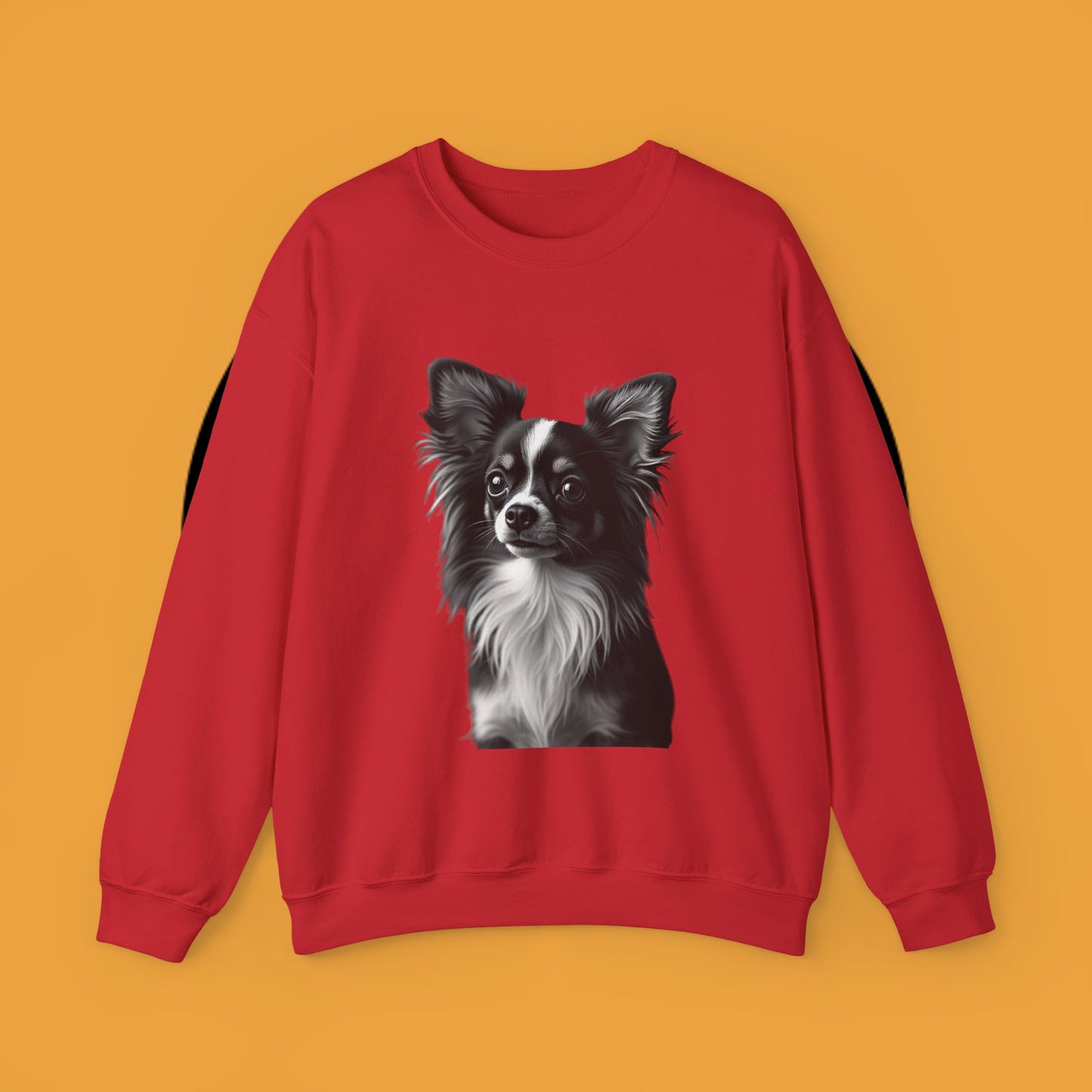 Vintage Chihuahua Portrait Sweatshirt | Black White Dog Photography | Classic Pet Art Design