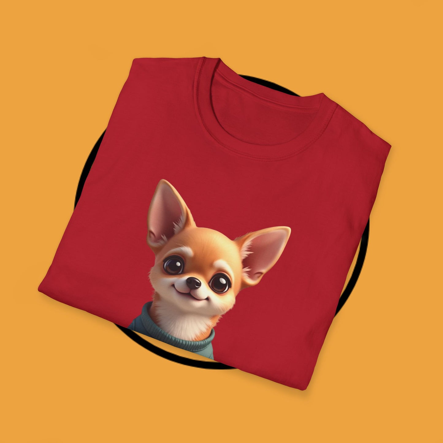 No Bad Vibes Chihuahua T-Shirt - Positive Energy Dog Art - Peace Symbol Pet Tee - Mental Health Wellness Shirt