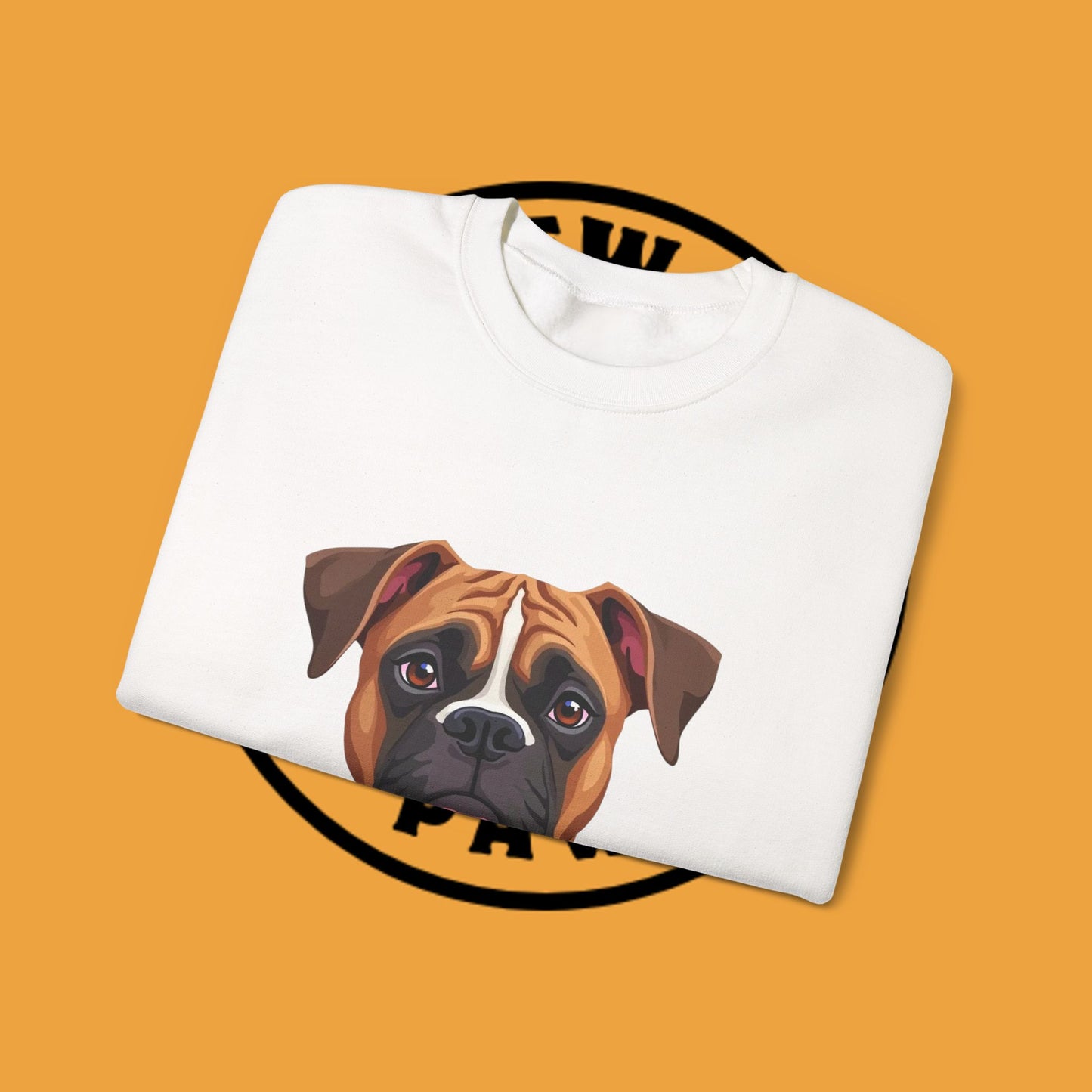 Classic Boxer Dog Portrait Crewneck Sweatshirt | Elegant Dog Lover Gift | Minimalist Boxer Art