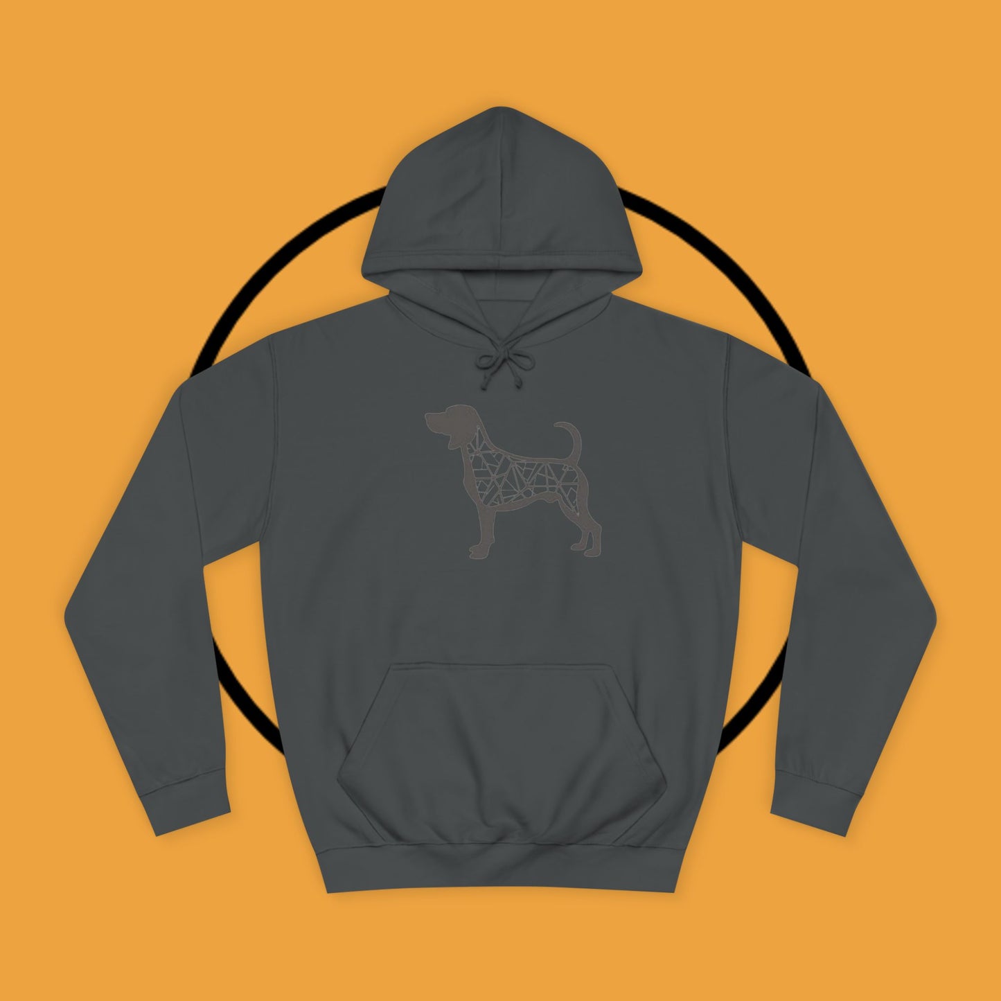 πΊ Geometric Beagle Hoodie - Modern Art Meets Canine Love! π¨ - Unisex Hoodie