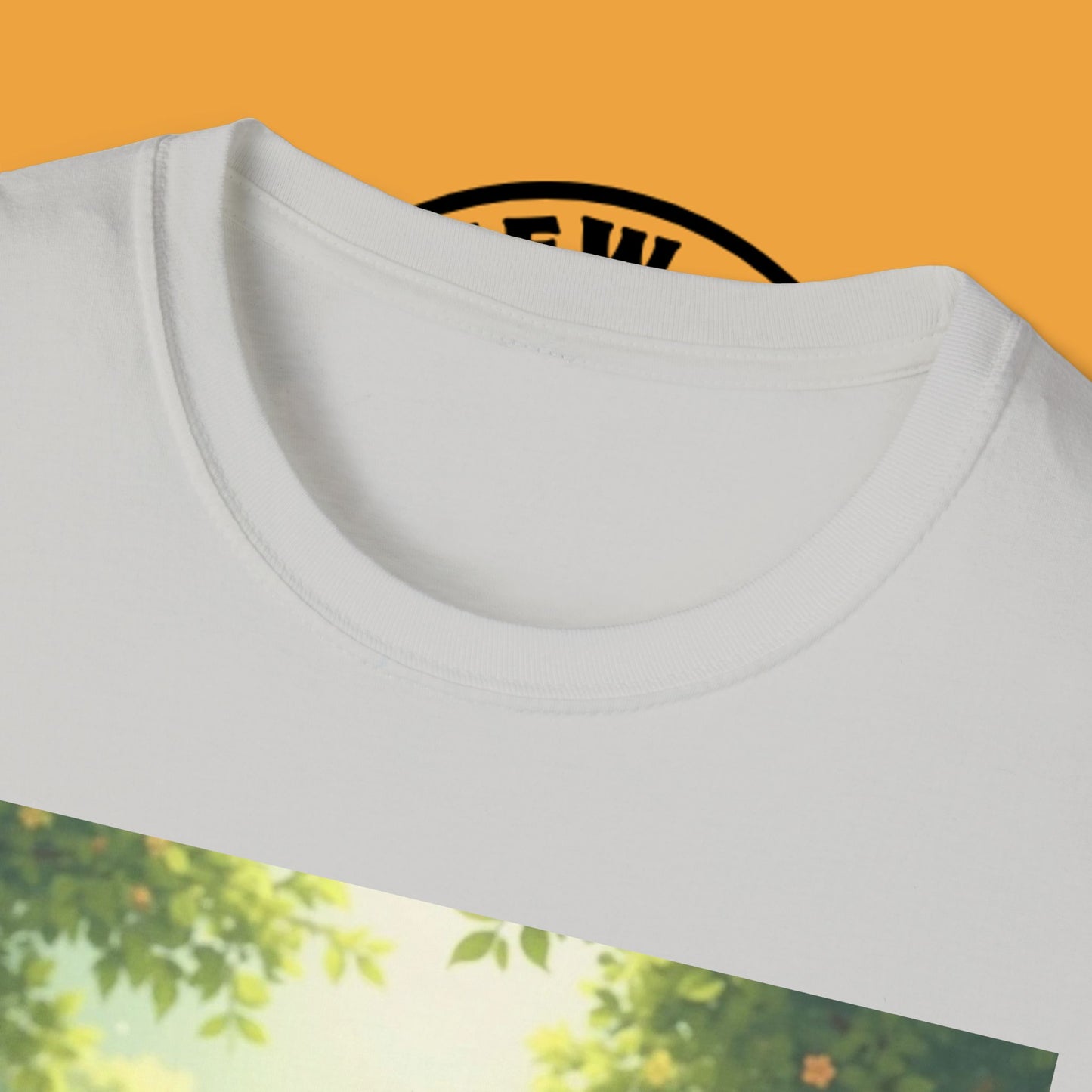 Magical Forest Beagle Puppy T-Shirt - Enchanted Nature Scene with Adorable Dog Design
