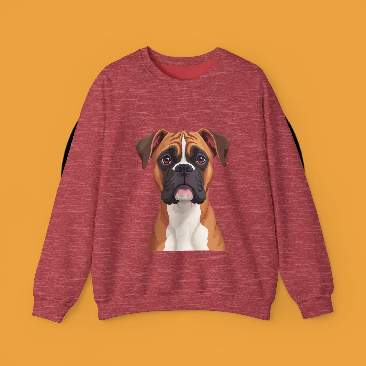 Classic Boxer Dog Portrait Crewneck Sweatshirt | Elegant Dog Lover Gift | Minimalist Boxer Art