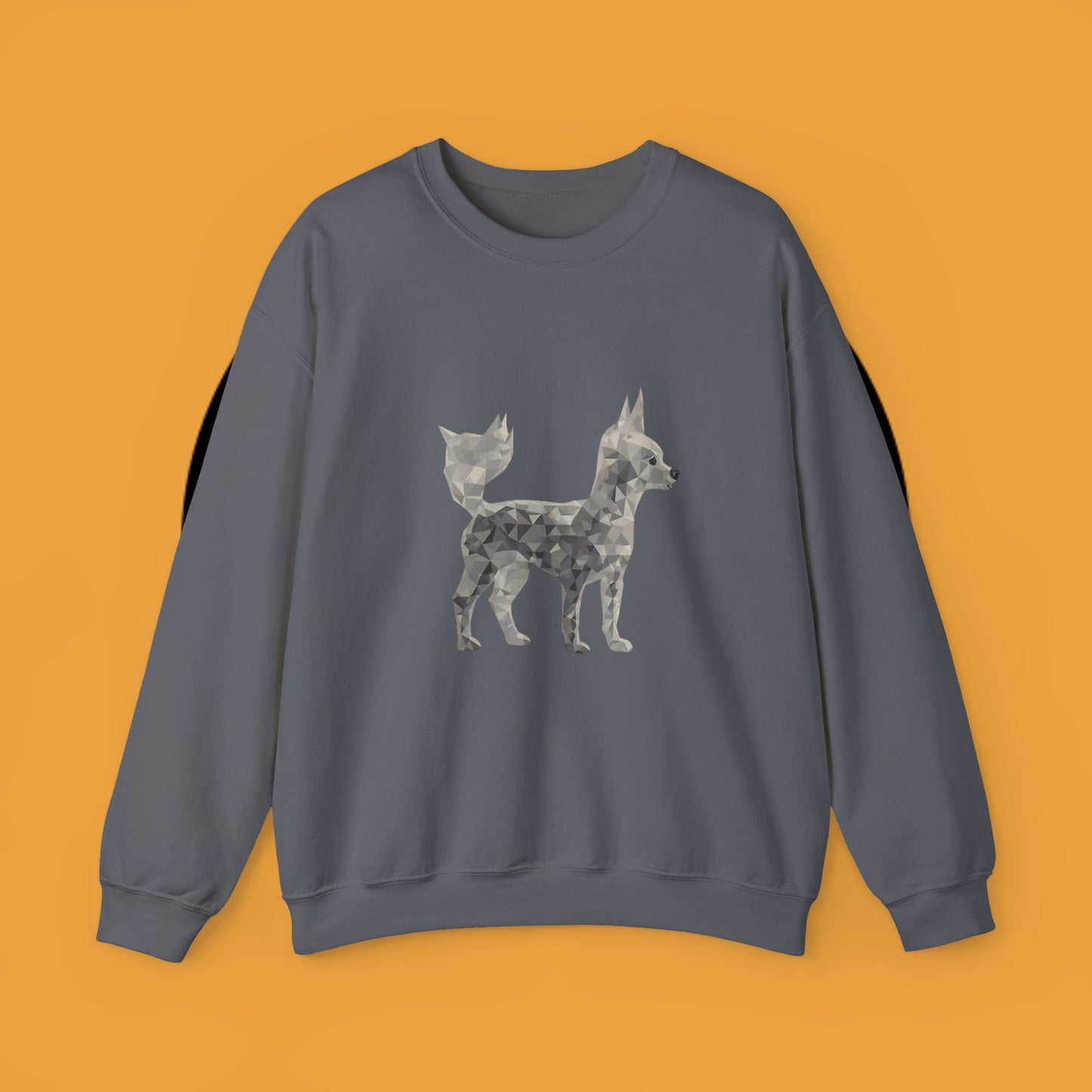 Geometric Chihuahua Sweatshirt | Low Poly Dog Art Crewneck | Modern Pet Lover Gift