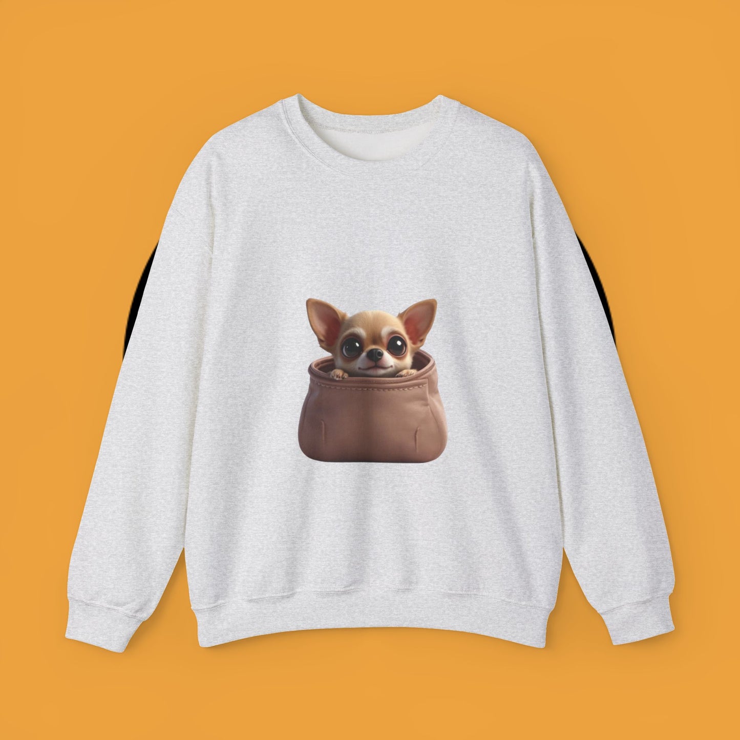 Pocket Chihuahua Sweatshirt - Cute Purse Puppy Design | Small Dog Lover Gift Crewneck